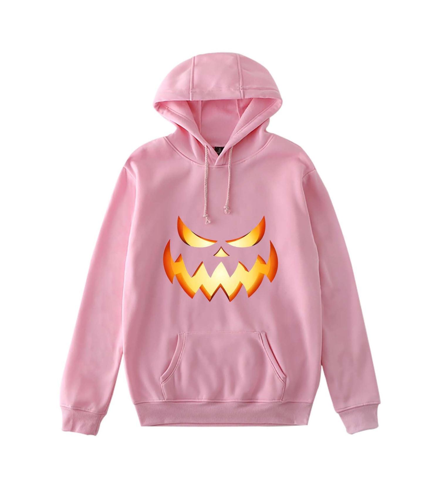 Women's Halloween Hoodie Pullover Tops Long Sleeve Sweatshirts Graphic Gothic Autumn Shirt Playing Costumes Pink Small - Buy Online on GoSupps.com