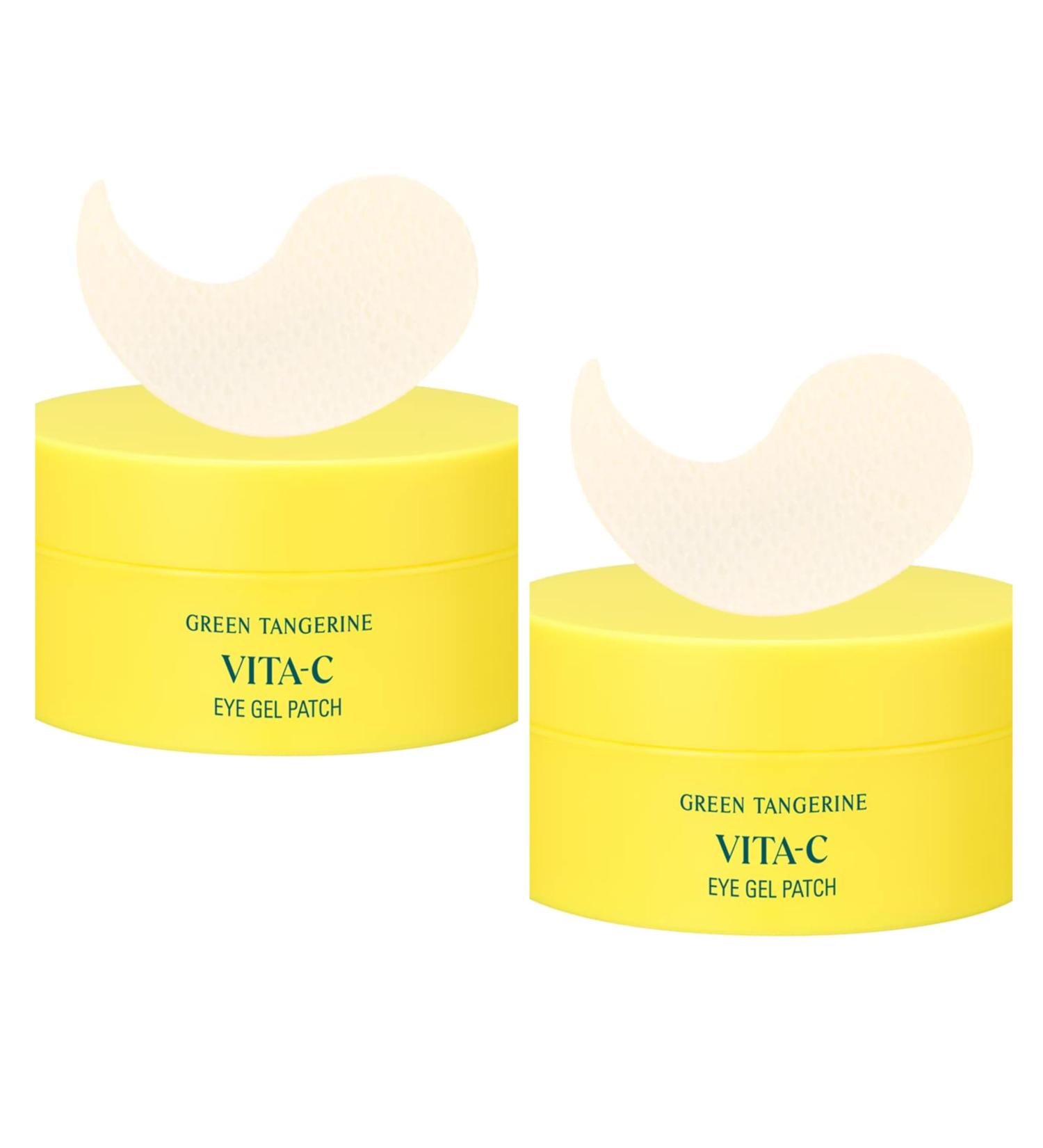 Goodall 2 Pack Hydrating Eye Patches with Vitamin C - Green Mandarin 120 Sheets | Instant Hydration & Refreshing Gel - Buy Online on GoSupps.com