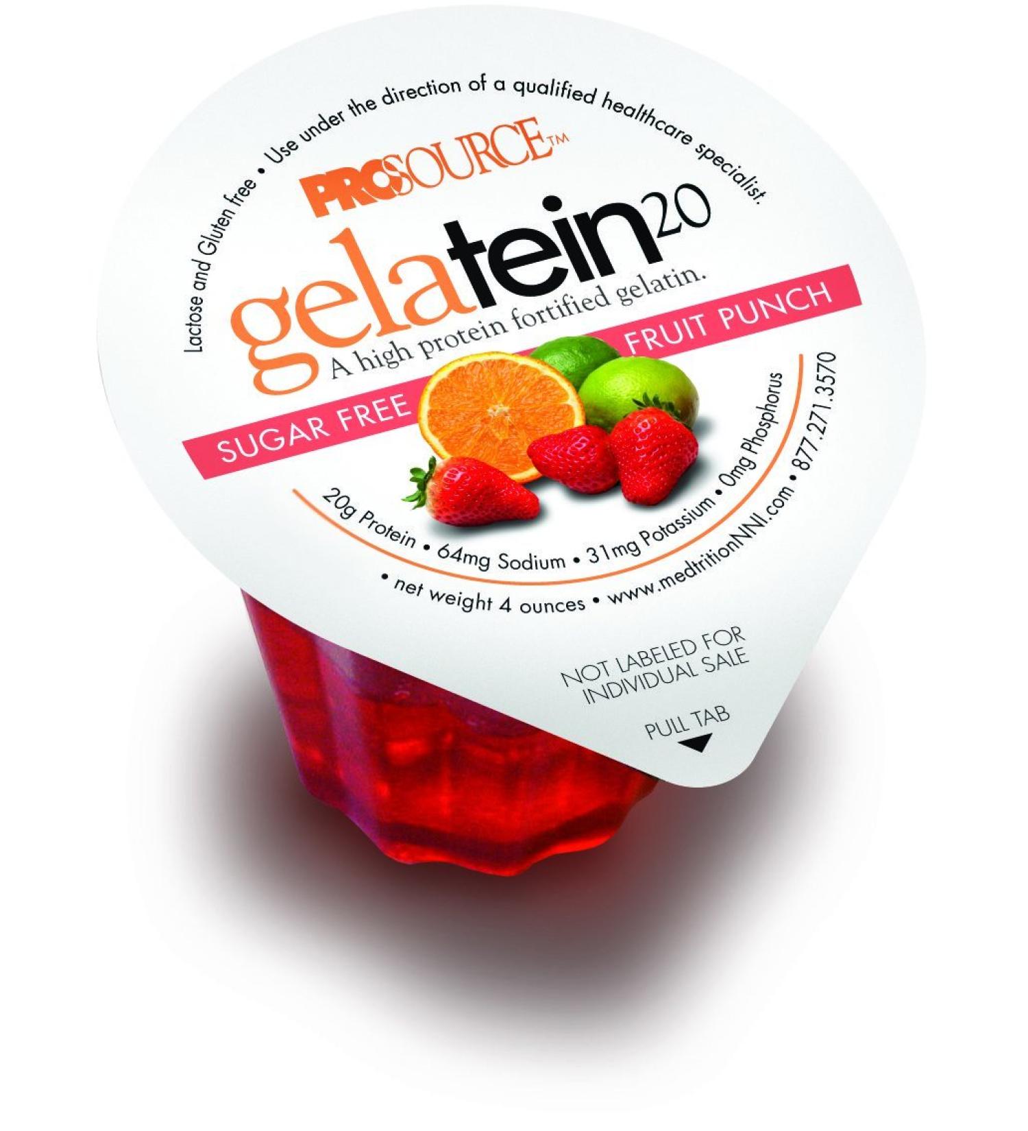 20 Suplemento proteico oral sabor a ponche de frutas 4 oz. Taza lista para usar 11693 - Caja de 36 Y