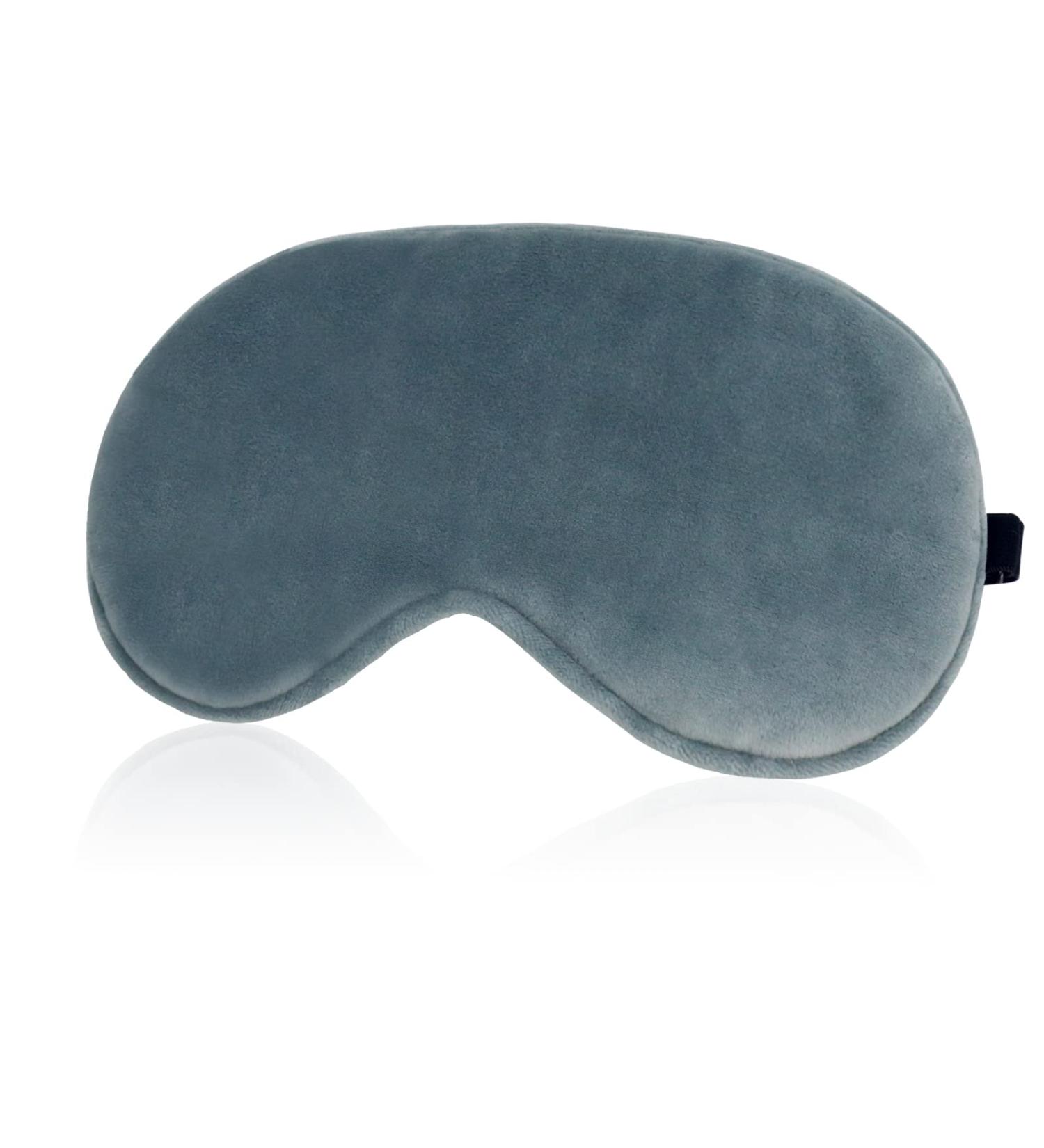 SALEIOV Gray Sleep Mask for Men and Women - Adjustable Eye Mask for Travel, Nap, Yoga - Block Light, Soft Blindfold for a Restful Sleep - Buy Online on GoSupps.com