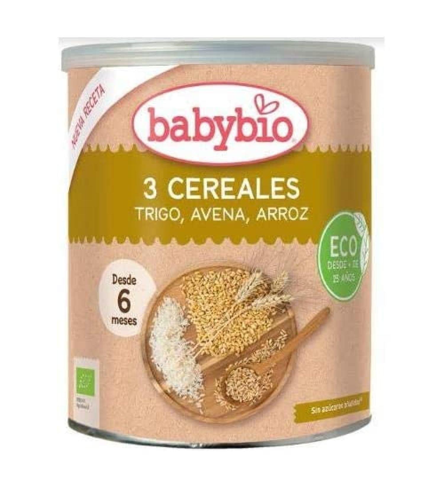 BabyBio Babybio - 3 Grains Plain - 220g - 6 months - Organic