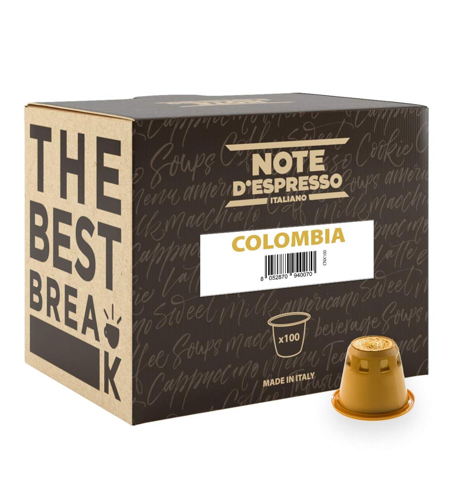  Note d'Espresso Note d'Espresso - Colombia - Coffee Capsules - Exclusively Compatible with NESPRESSO Machine - 100 x 5.7 g - Buy Online on GoSupps.com