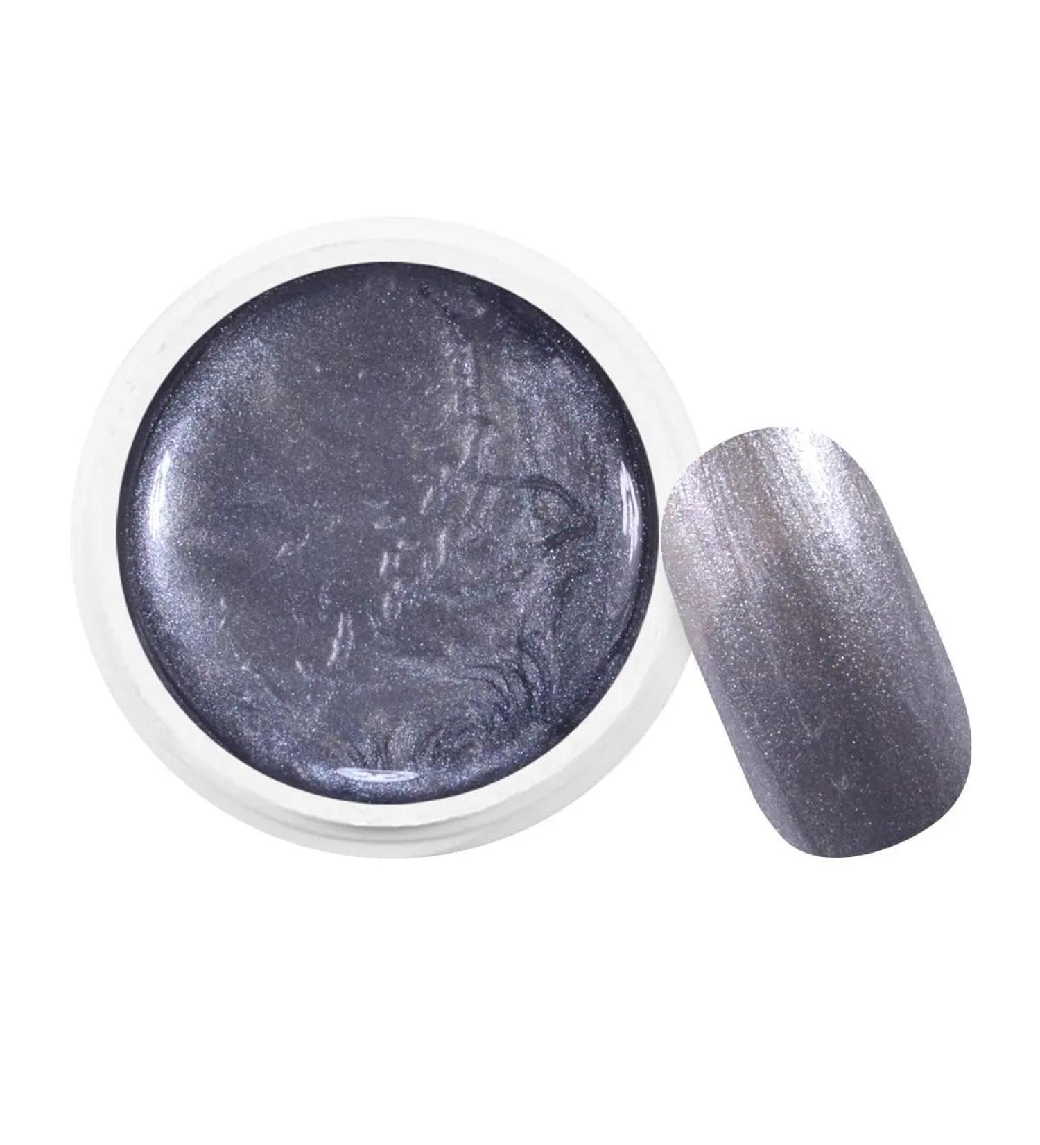 OCIBEL Ocibel - UV / LED Gel Metallic Silver Colour 5 ml for Christmas Manicure False Nails and Nail Art