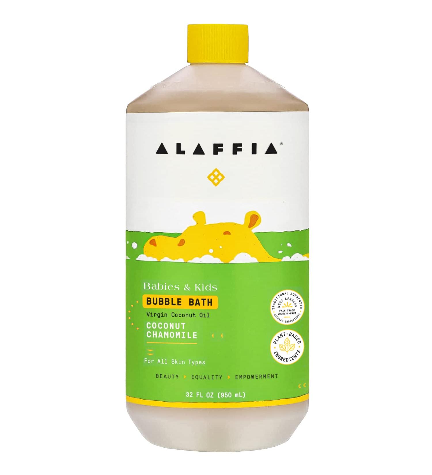Alaffia Babies & Kids Bubble Bath - Gentle Vegan Cleansing for Delicate Skin | Coconut Chamomile 32 Fl Oz - Buy Online on GoSupps.com