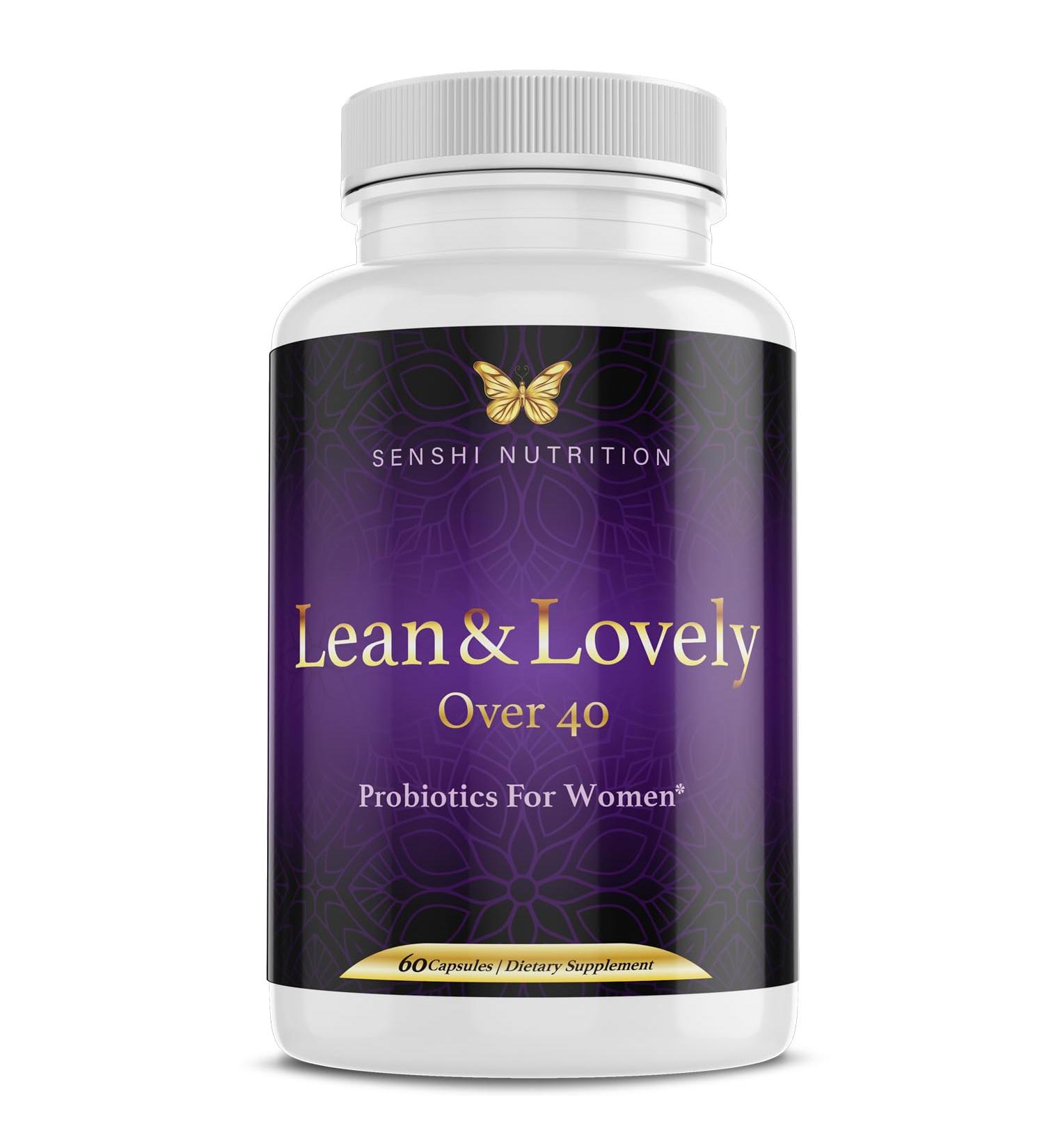 Lean & Lovely Menopause Support Probiotics for Women | Natural Relief for Hot Flashes Night Sweats & Mood Swings | 30 Servings - Buy Online on GoSupps.com