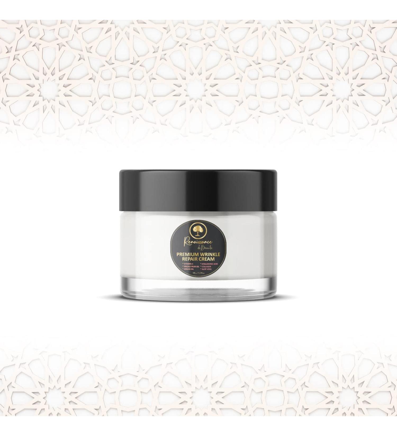 Renaissance Premium Wrinkle Repair Cream - Reduces Wrinkles & Fine Lines for Face & Neck | Deeply Nourishing & Hydrating (1.76 Fl oz - Buy Online on GoSupps.com