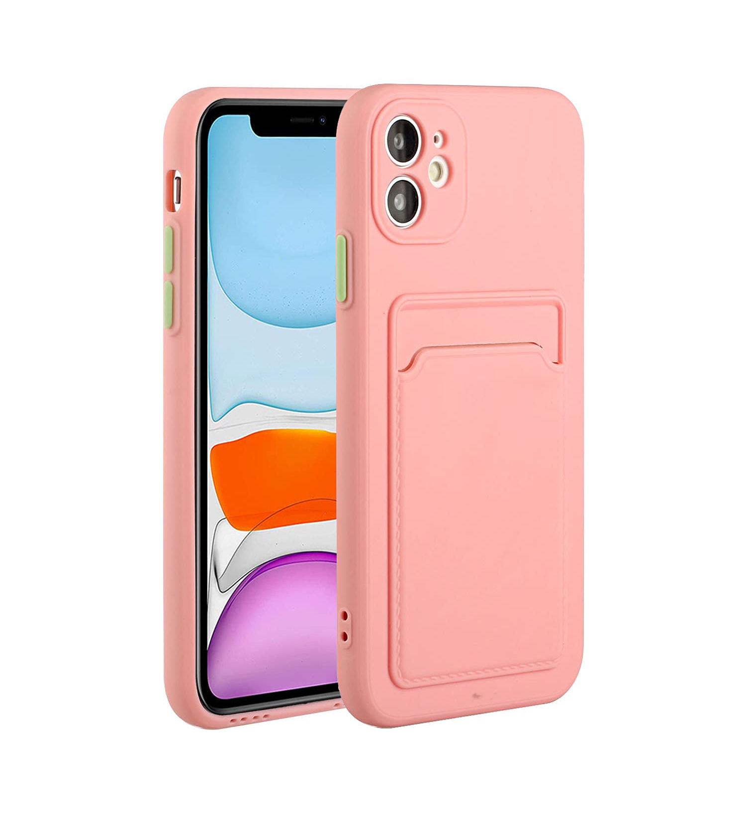 Tivenfezk Nadoli iPhone 15 Plus Case | Ultra Thin Shockproof TPU Wallet Cover | Pink Credit Card Holder | Scratch-Resistant Protection - Buy Online on GoSupps.com