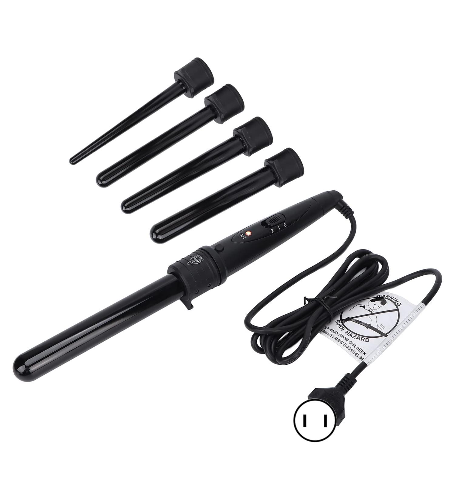 Professional 5 in 1 Hair Curler - 85W Fast Heating Ceramic Curling Iron Wand (US Plug) - Perfect for Home Hair Care & Styling - Buy Online on GoSupps.com