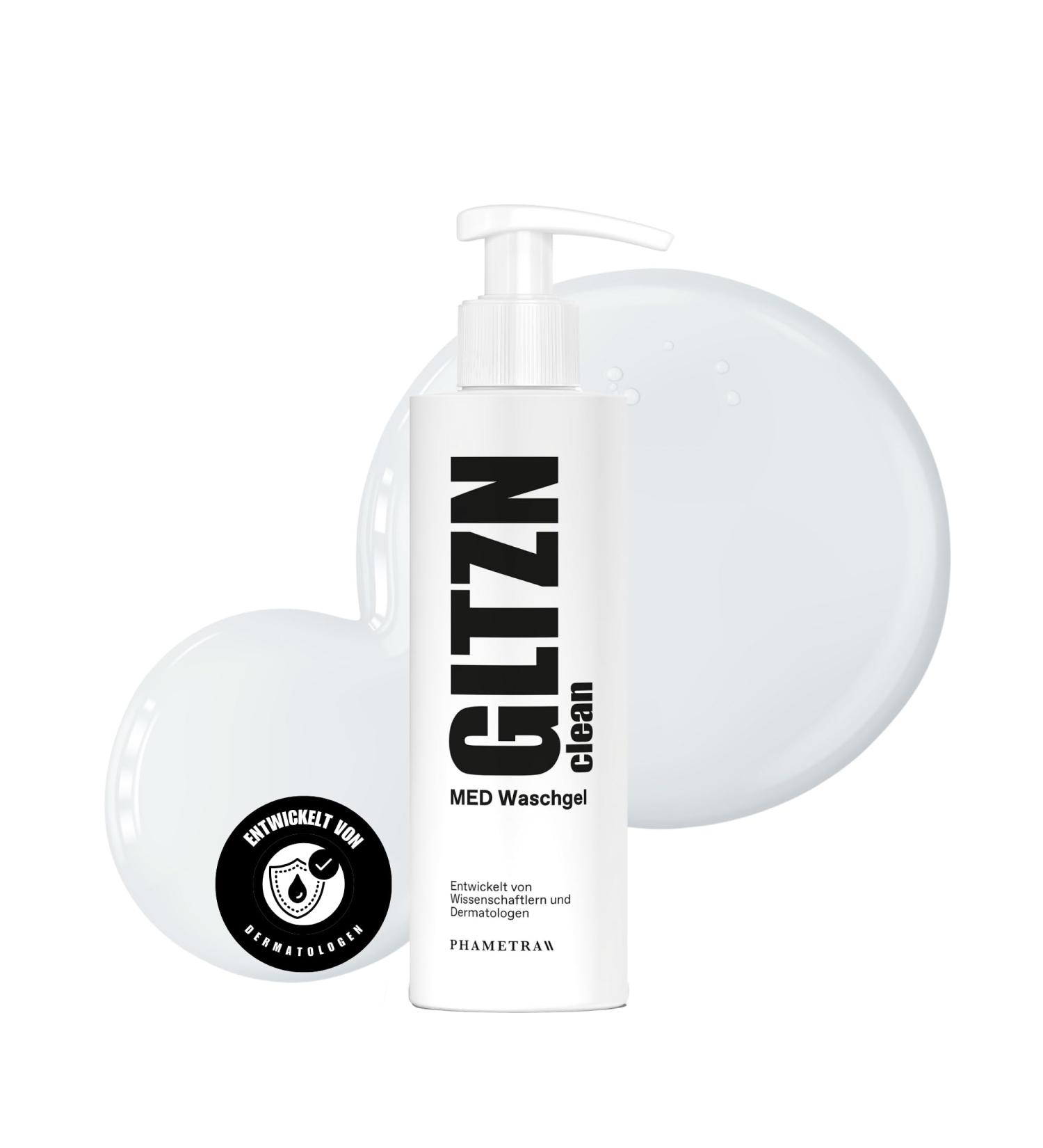  GLTZN CLEAN MED Cleansing Gel | pH Neutral 5.5 | Medical Skin Care | Gentle Cleansing for Sensitive Scalp | Free of Fragrance and Dyes | Vegan | Microplastic Free | 200 ml - Buy Online on GoSupps.com