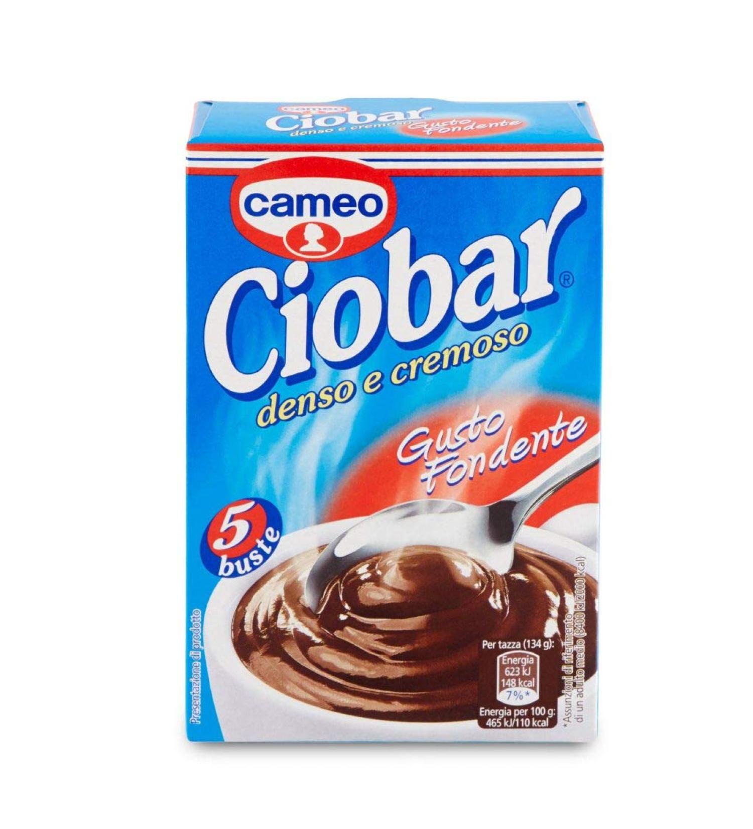 3x Cameo Ciobar Gusto Fondente chocolat chaud soluble goût noir 115g ( 5 x 23g )