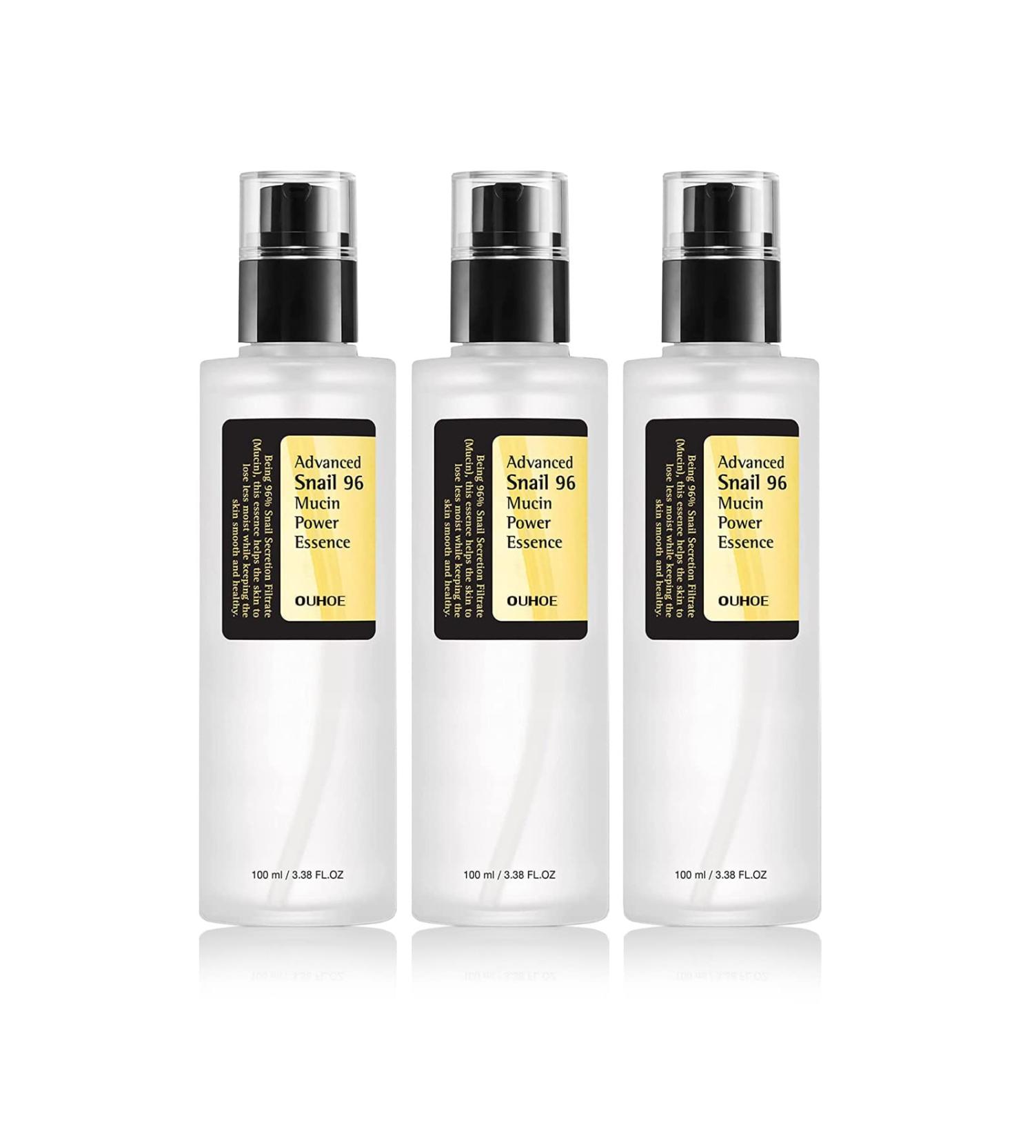 Noamed Snail Mucin 96% Hydrating Serum for Face 3.38 fl.oz - Pack of 3 | Korean Skincare with Snail Secretion Filtrate for Dull Skin | Reduce Wrinkles | Paraben-Free - Buy Online on GoSupps.com