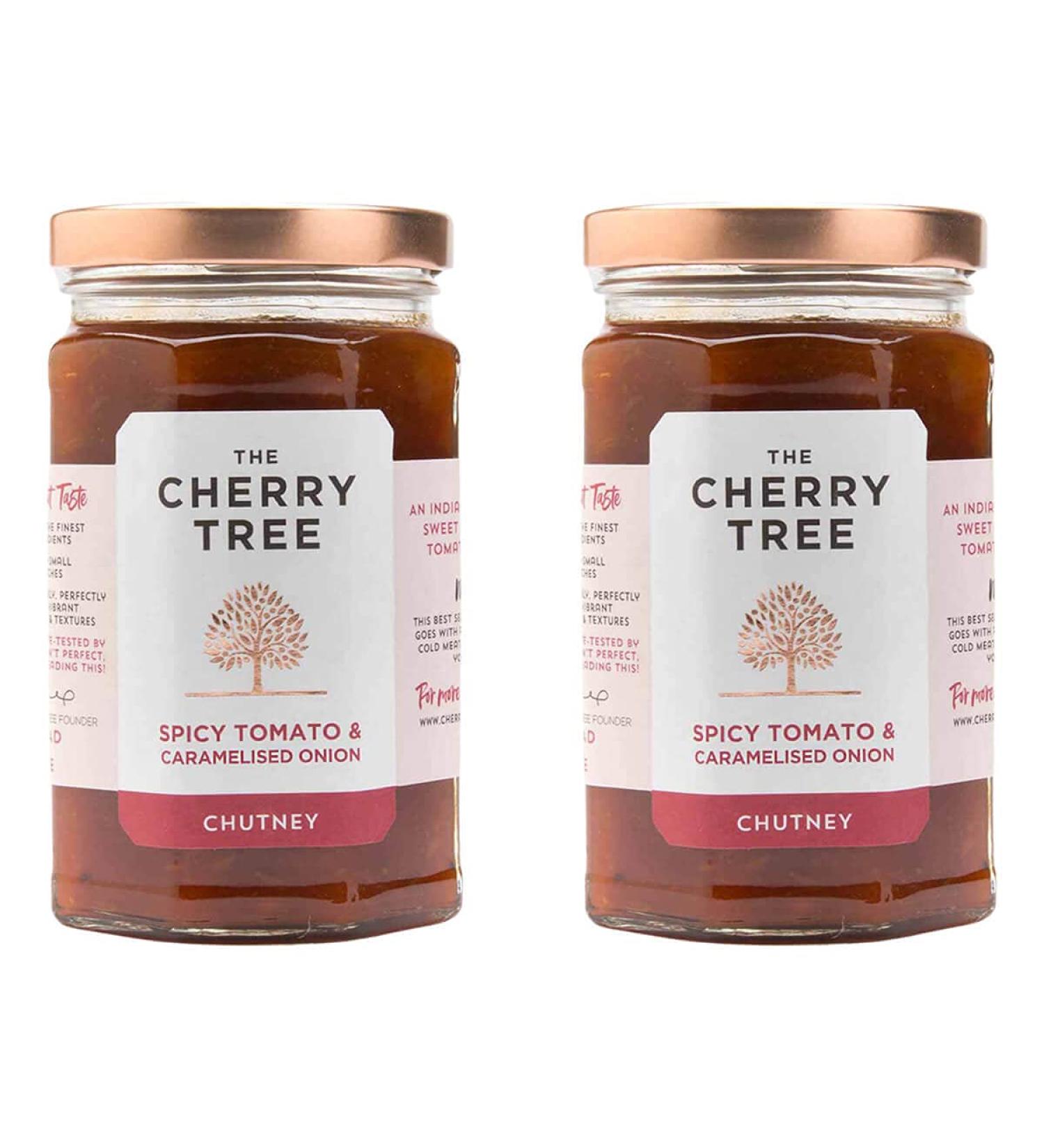 The Cherry Tree - Spicy Tomato & Cramelised Onion Chutney - 320 g - Pack of 2