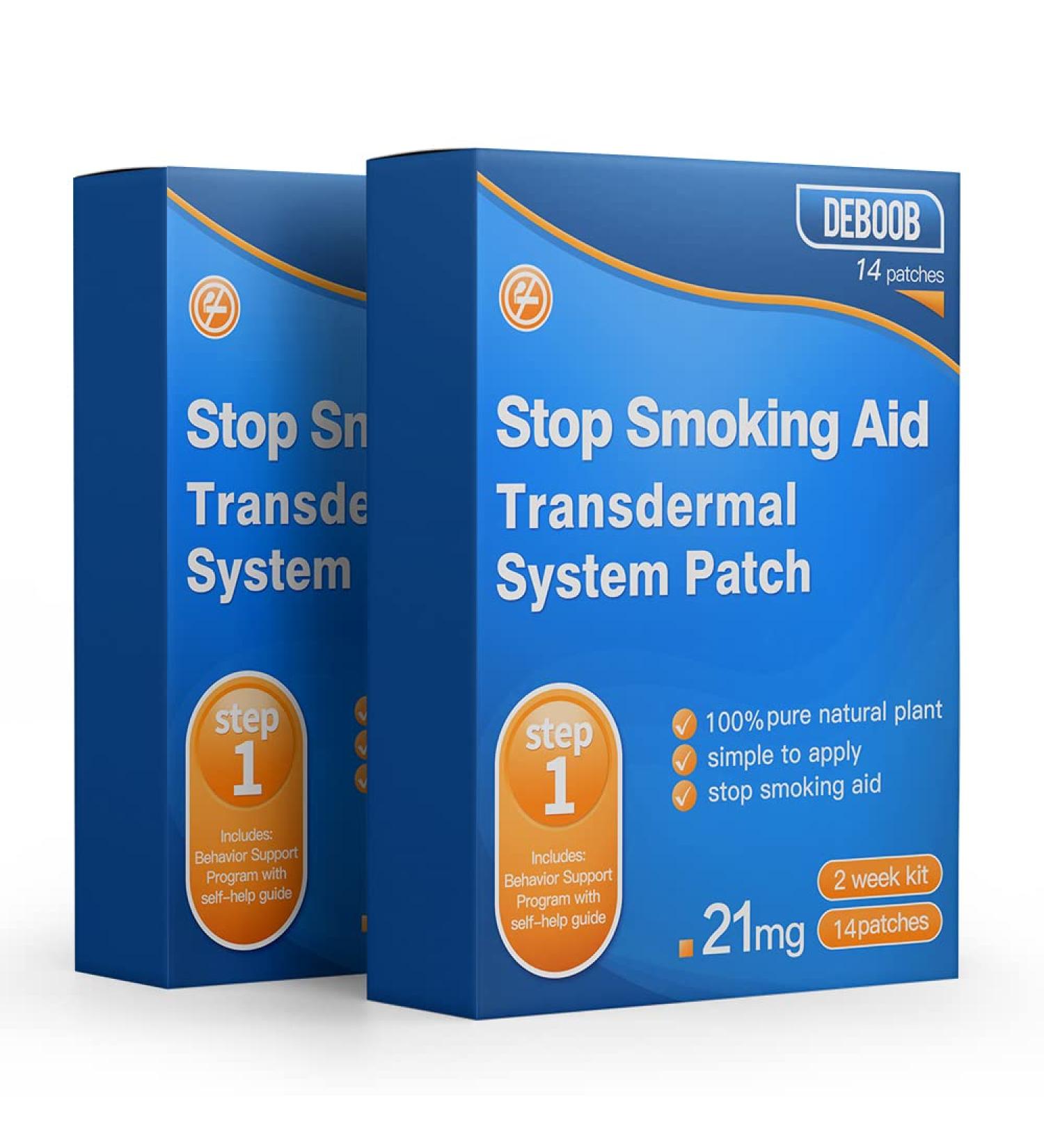 Quit Smoking Step 1 Transdermal Patches - 28 Count | Stop Smoking Aids 21mg - Easy & Effective - Buy Online on GoSupps.com
