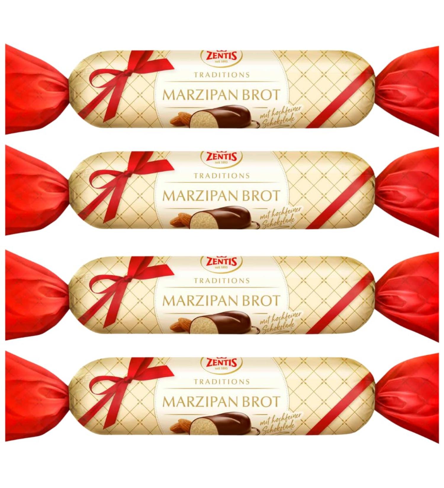 Marzipan Bundle with Zentis Chocolate Marzipan Bar 100g (4 Pack)