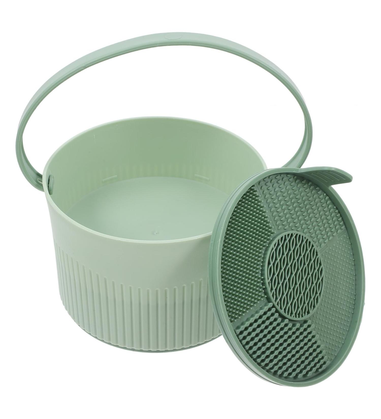 NOLITOY 3-in-1 Makeup Brush Cleaner Mat & Bowl | Silicone Tool for Easy Cleaning Organizing & Drying Cosmetic Brushes - Buy Online on GoSupps.com