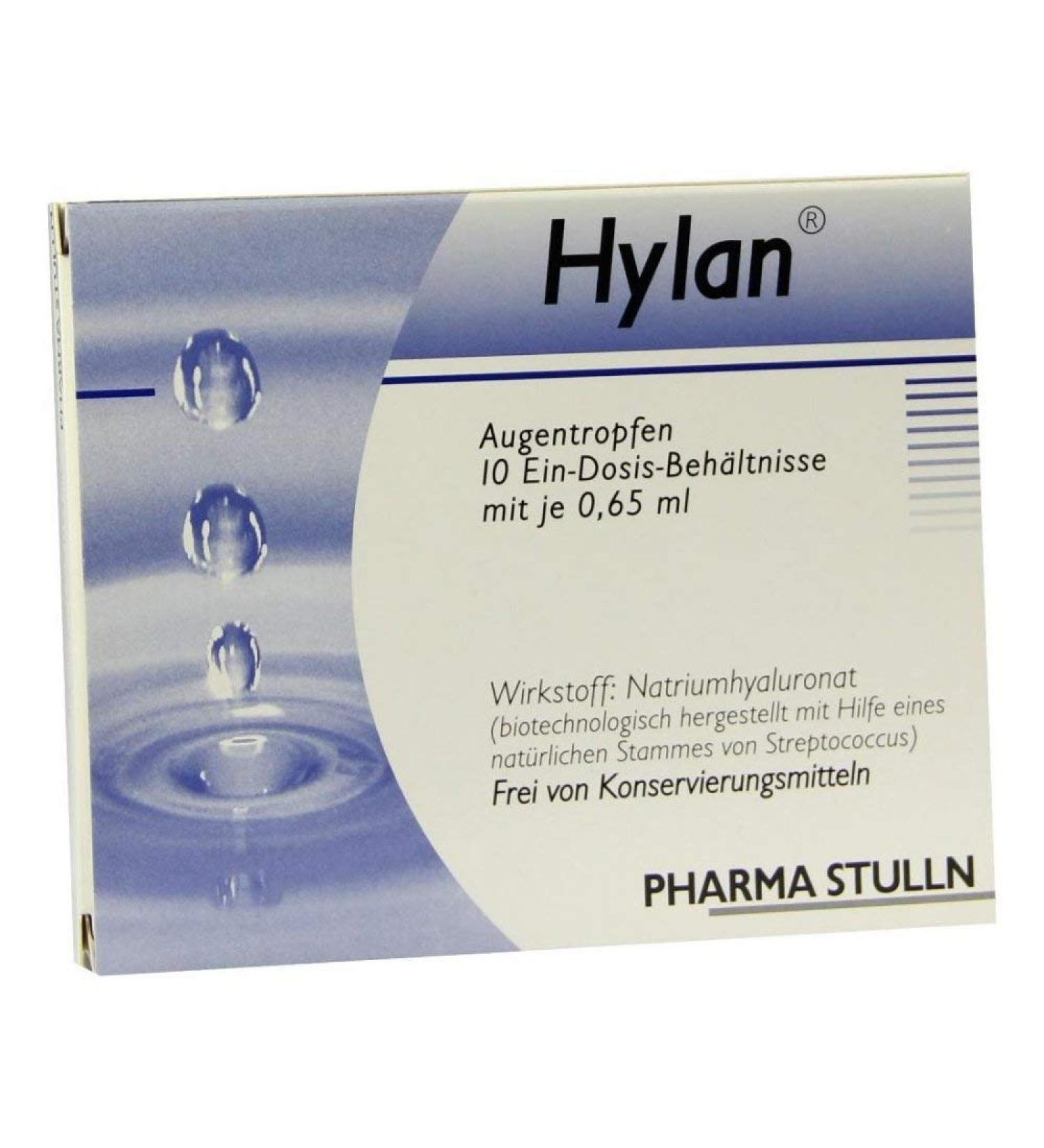 Hylan 0.65 ml eye drops 10 hours