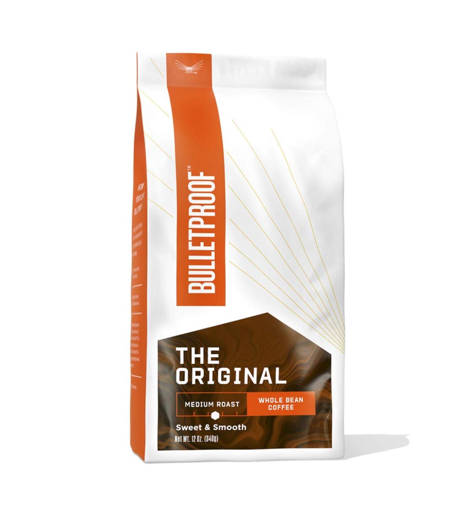 BulletProof Coffee Original Medium Roast Whole Bean 12 oz - Premium Quality Coffee - Buy Online on GoSupps.com