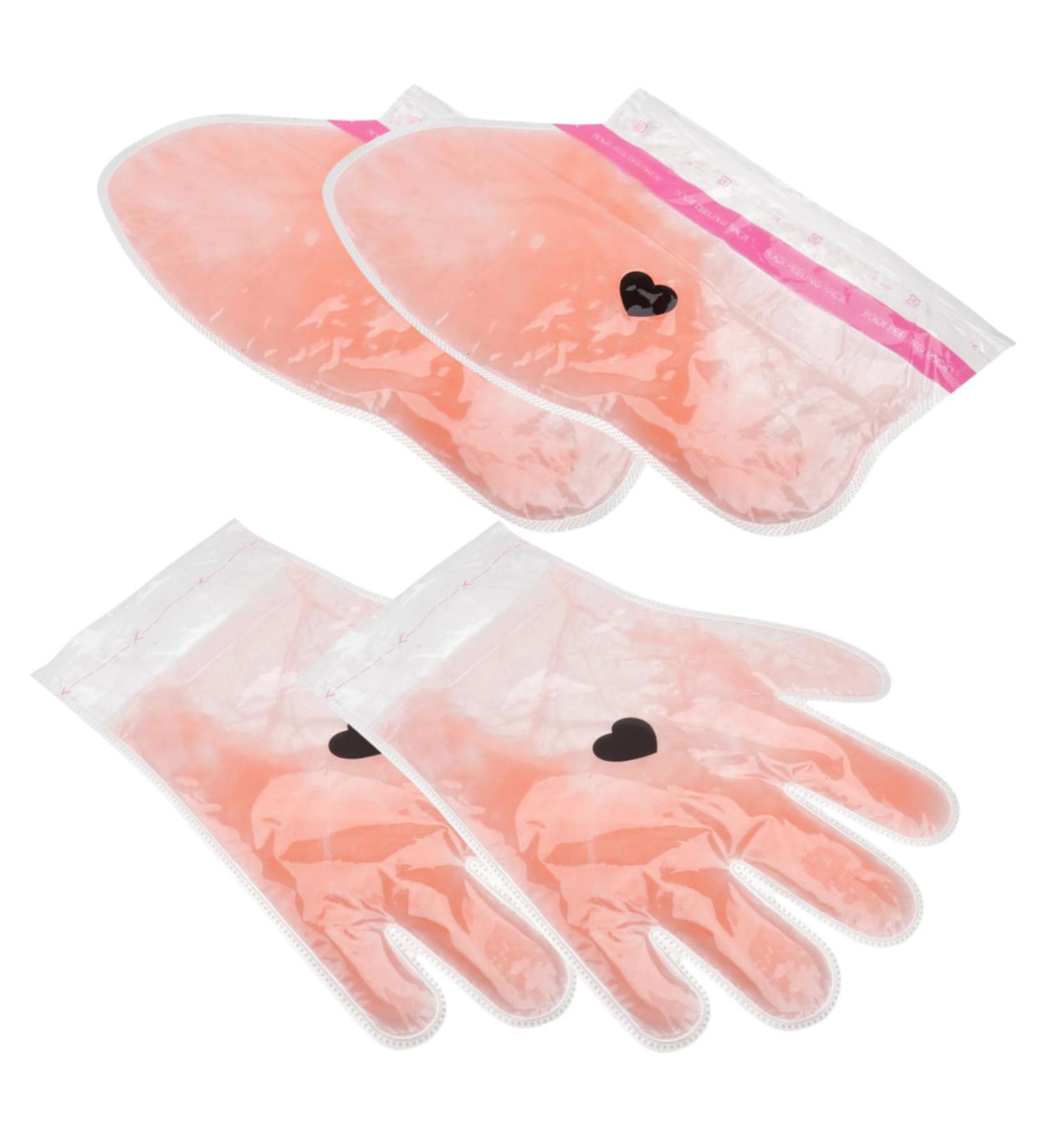 POPETPOP 2 Pairs Wax Gloves Foot Mask Pe Bag Spa - Buy Online on GoSupps.com