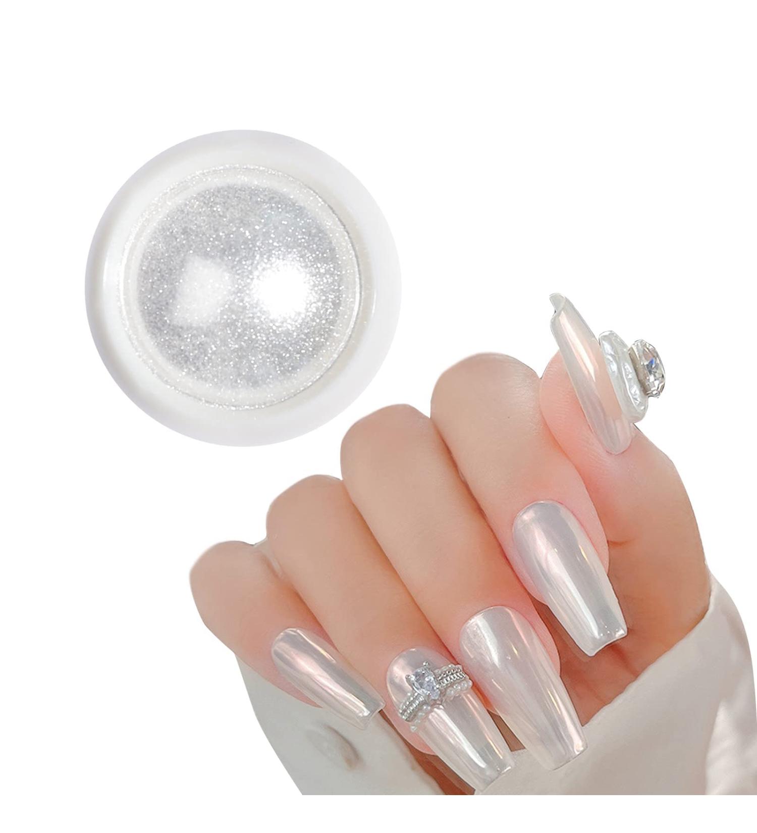 BISHENGYF Pearl Chrome Nail Powder - Super Gloss Shell Nails Art Powder for Stunning Nail Designs - Buy Online on GoSupps.com
