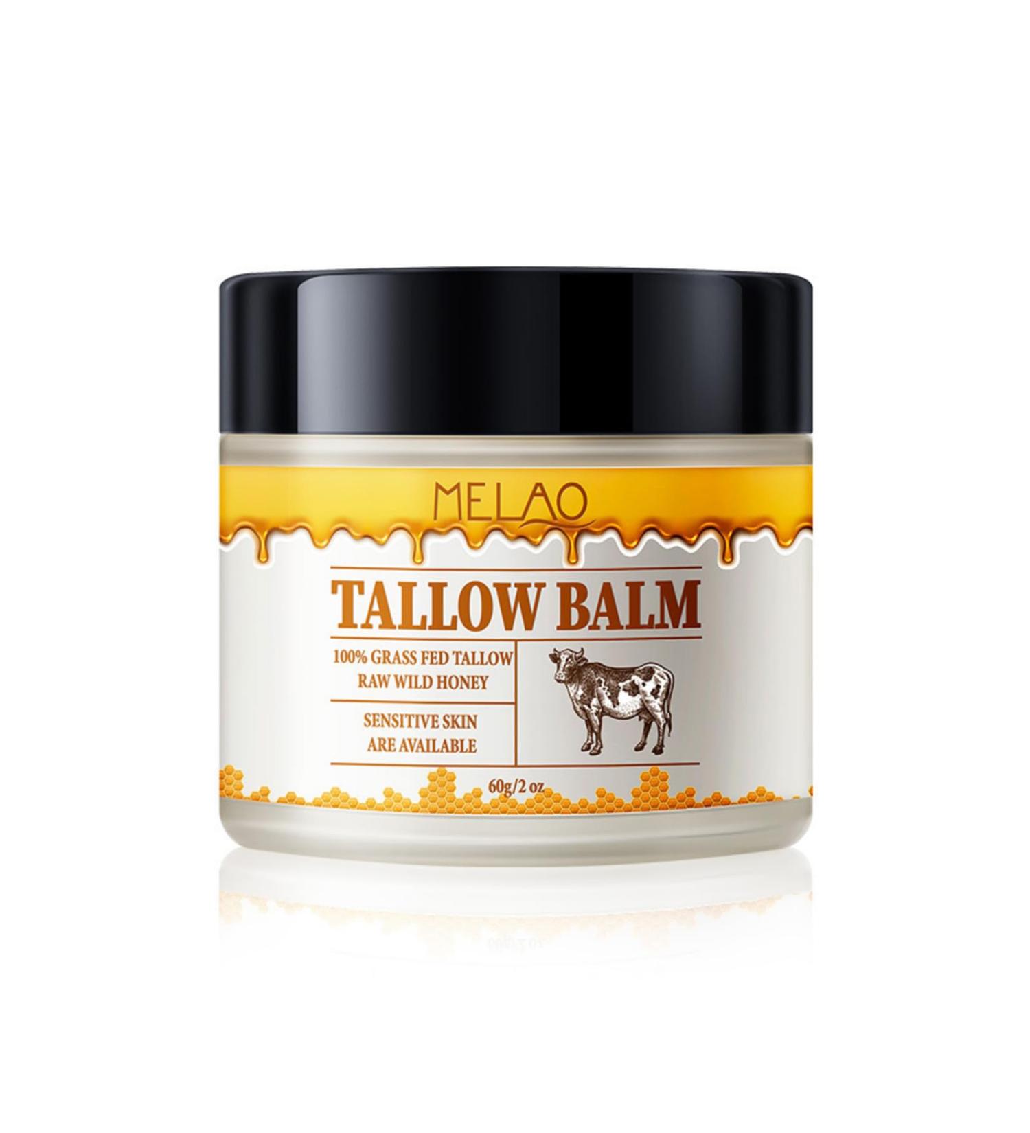 Tallow Balm Moisturiser Tallow Honey Balm for Face Deeply Nourishing Long-Lasting Moisturising Improve Dry Rough Skin Total Body Care Moisturiser 60g - Buy Online on GoSupps.com