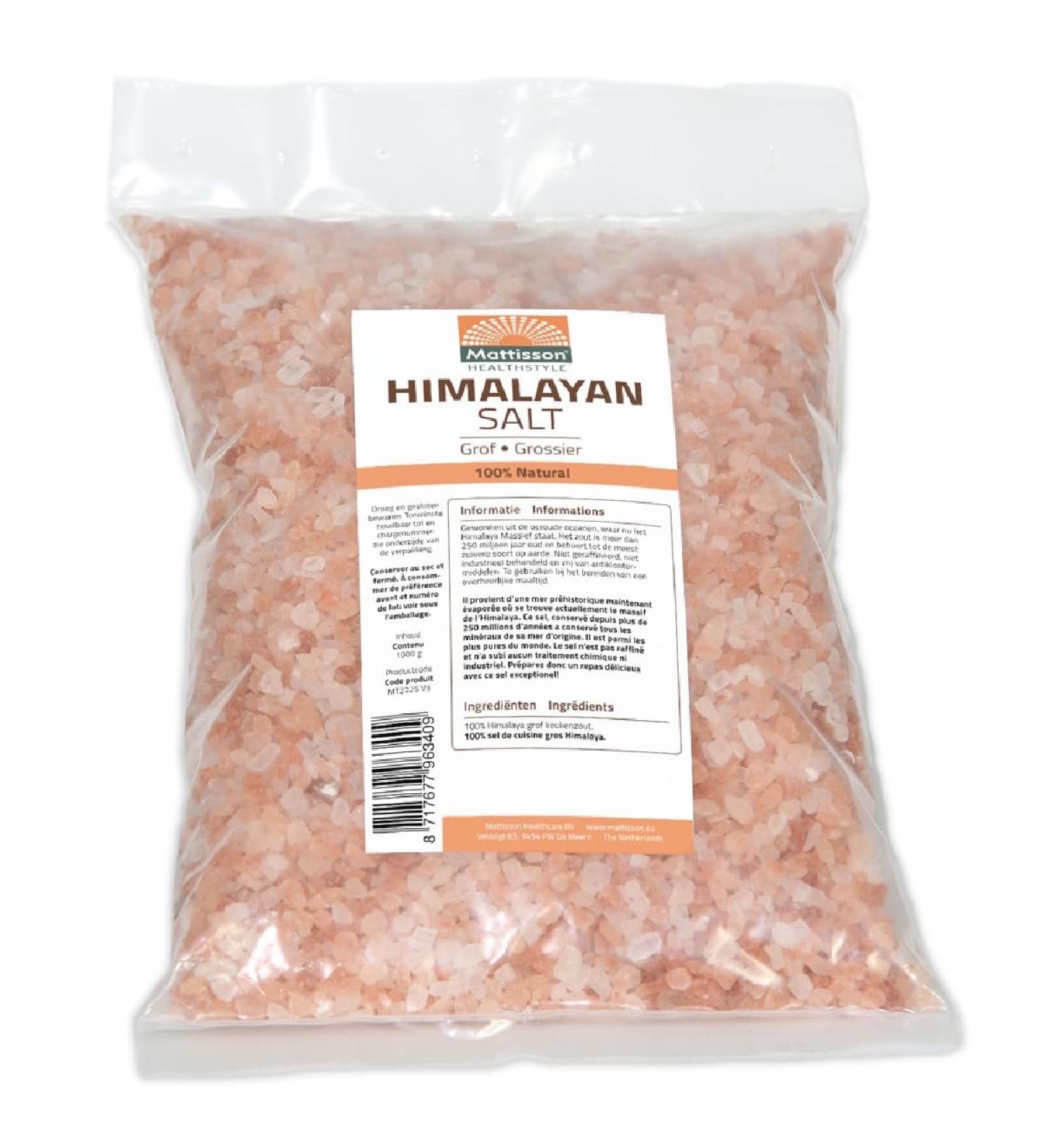 Mattisson Mattisson Himalayan Coarse Kitchen Salt Charging Bag 1000 g Pack of 1