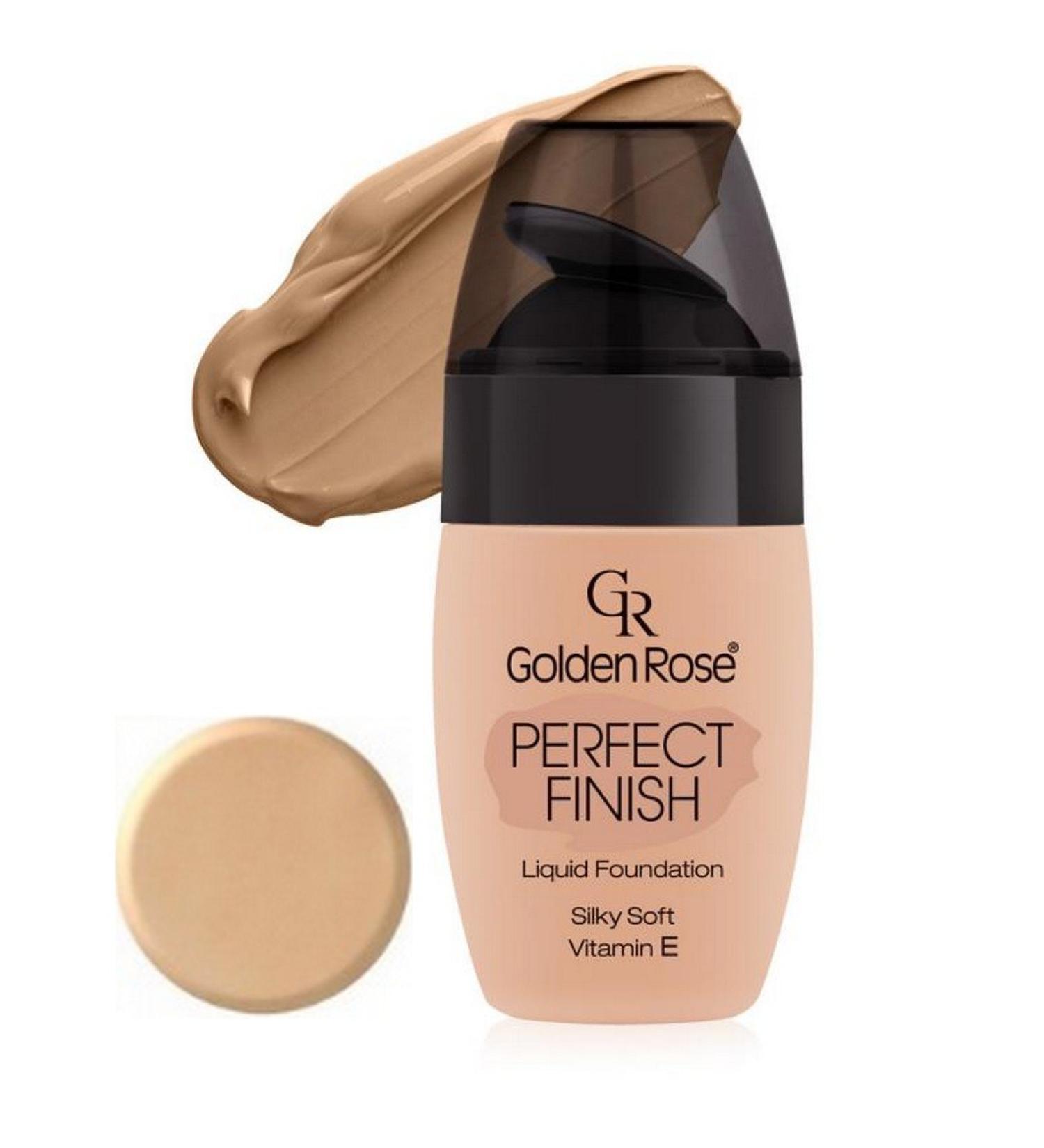 Golden Rose Perfect Finish Liquid Foundation 52 Peach Beige 34 ml