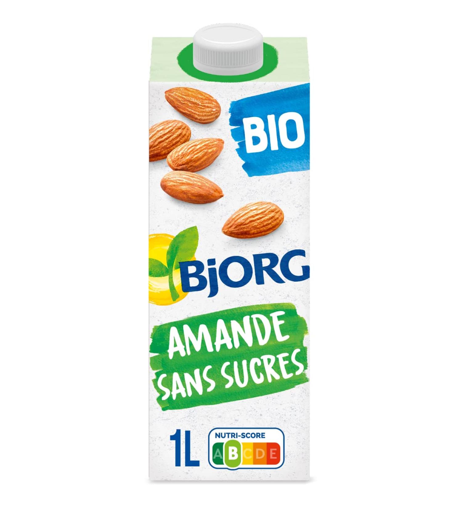 Lot de 6 unit s *** BJORG Lait d'amande calcium bio sans sucres 1l*** soit un format carton de 6 unit s ***
