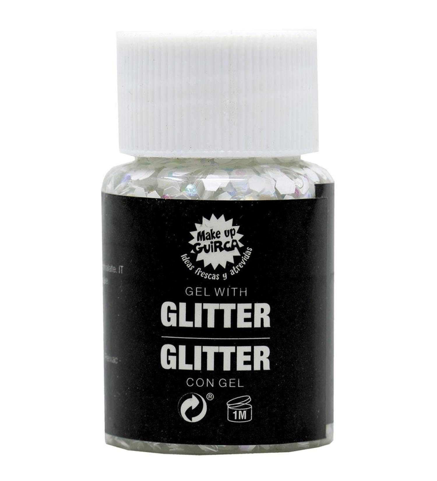 FIESTAS GUIRCA GEL WITH GLITTER FOR BODY AND FACE 20GR WHITE