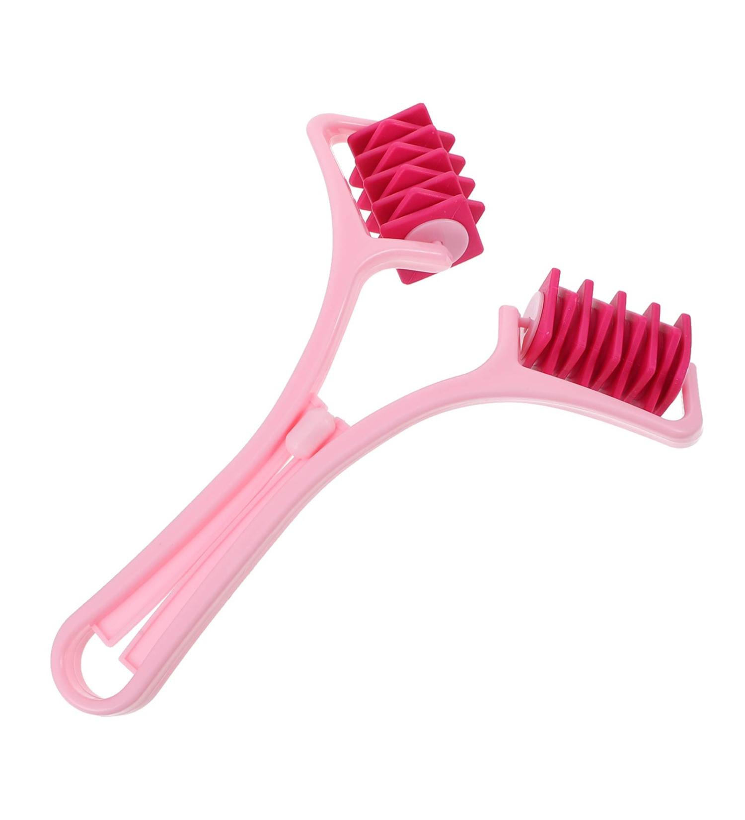 Besportble Y-Shape Hand Massager - Multi-Use Self-Massage Device for Legs Neck Arms & Elbows - Red Body Muscle Tension Relief - Buy Online on GoSupps.com