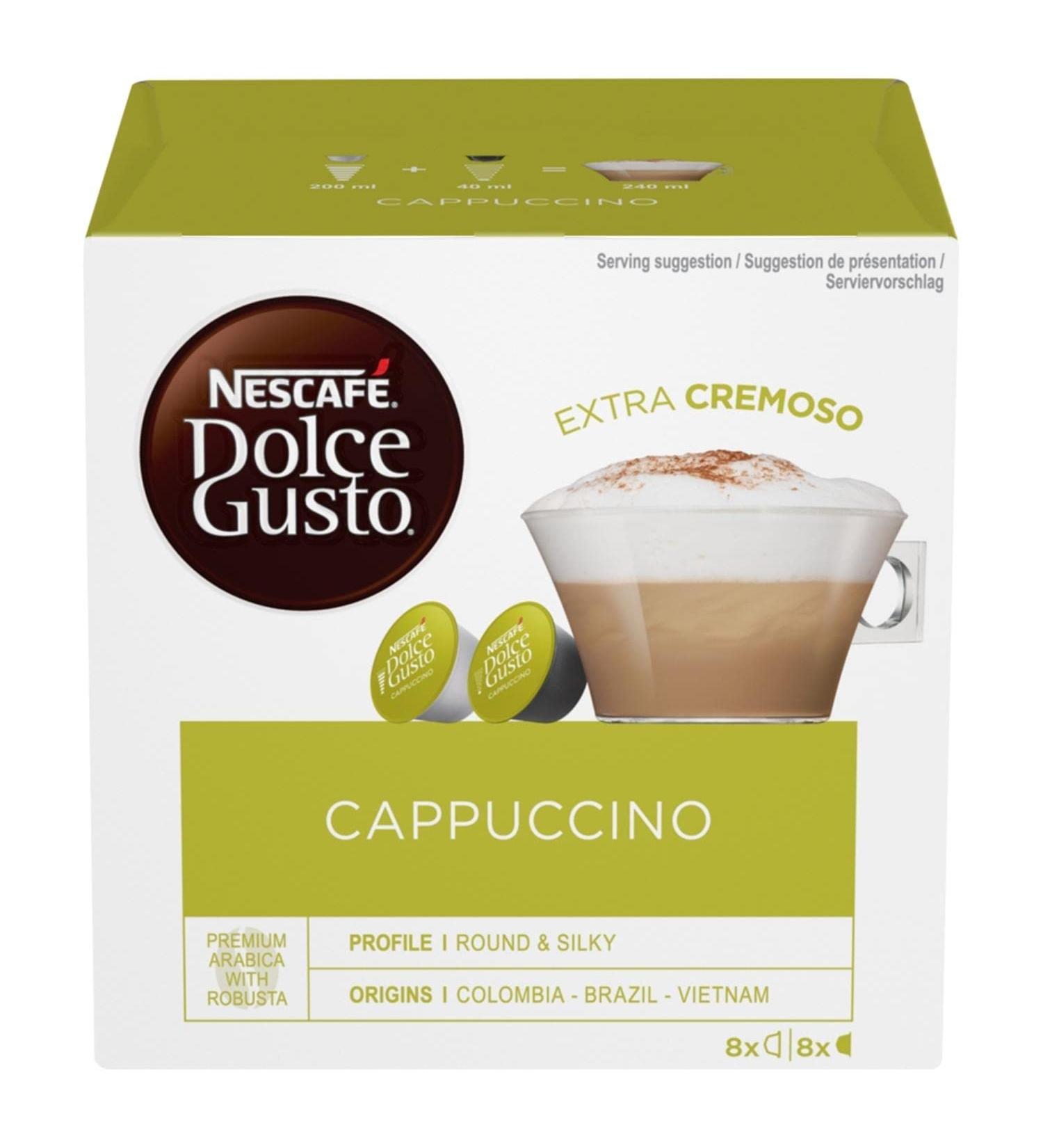 Nescafe Dolce Gusto Cappuccino & Latte Krups Capsules / Pods - Buy Online on GoSupps.com