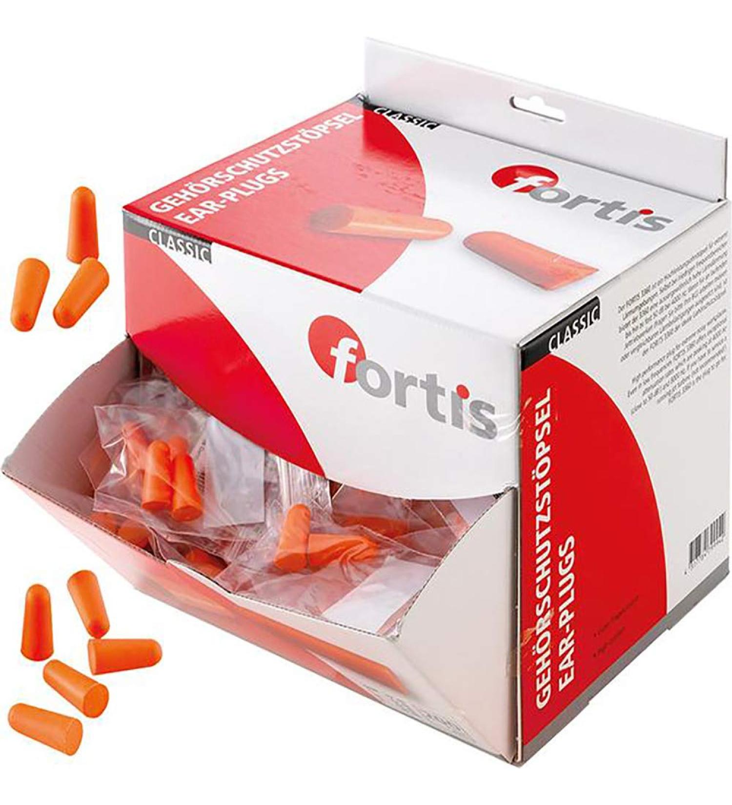 Fortis earplugs (box of 200 pairs)