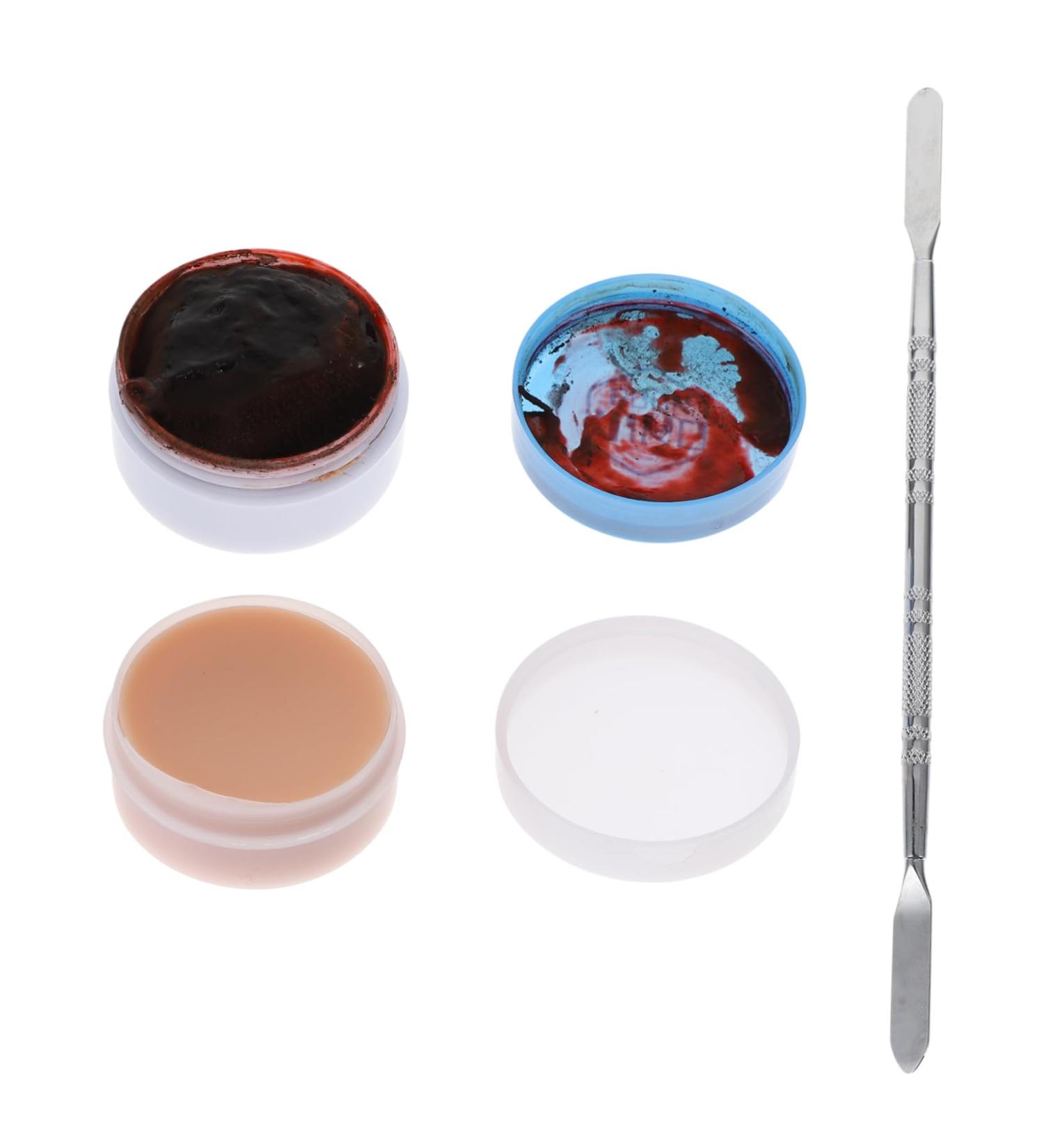 Buy Housoutil Halloween Scar Cream Makeup Set - Special Effects Spatula & Water Dipper for Realistic Modeling | International Shipping Available - Buy Online on GoSupps.com