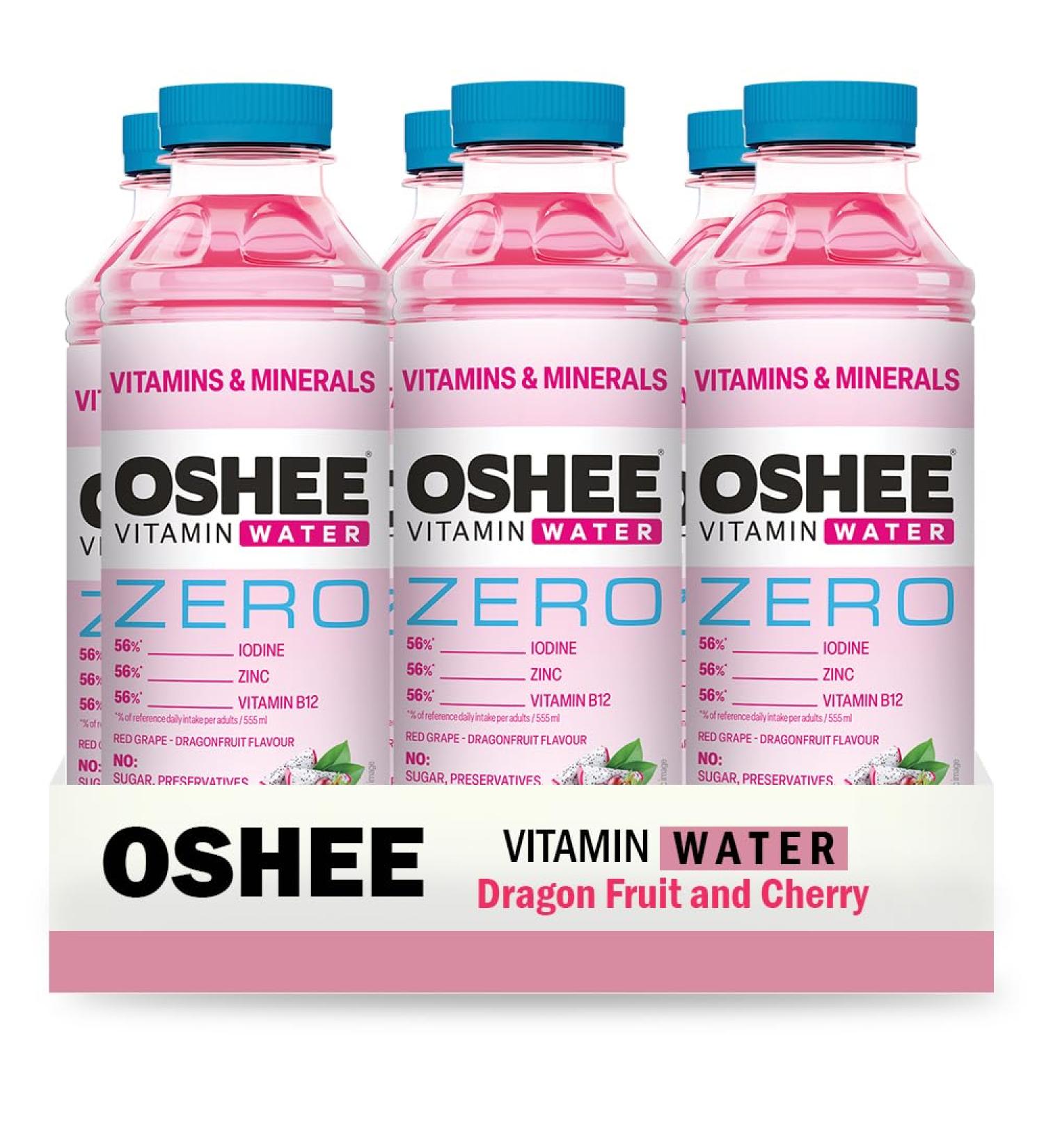 Vitamin Water ZERO 555ml (Pack of 6) Enriched with Magnesium Niacin Pantothenic Acid Vitamin B6 Folic Acid Biotin and Vitamin B12 Sugar-Free Flavoured Mineral Drink Water-VITAMIN-ZERO-Vitamins & Minerals-555ML 555 ml (Lot de 6) - Buy Online on GoSupps.com