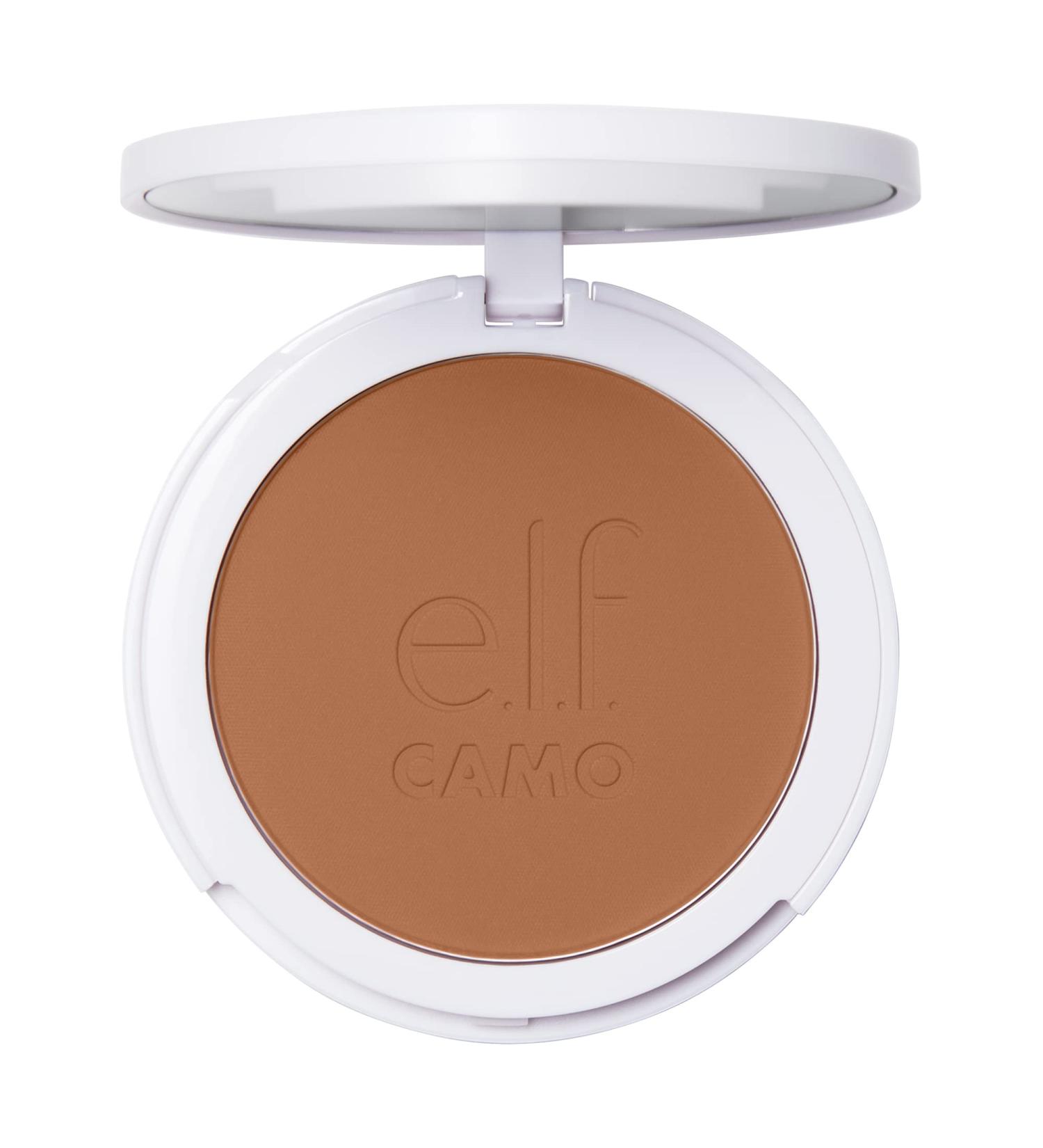 e.l.f. Camo Powder Foundation Tan 415 C 8g - Primer-Infused, Long-Lasting Medium-to-Full Coverage Formula - Buy Online on GoSupps.com