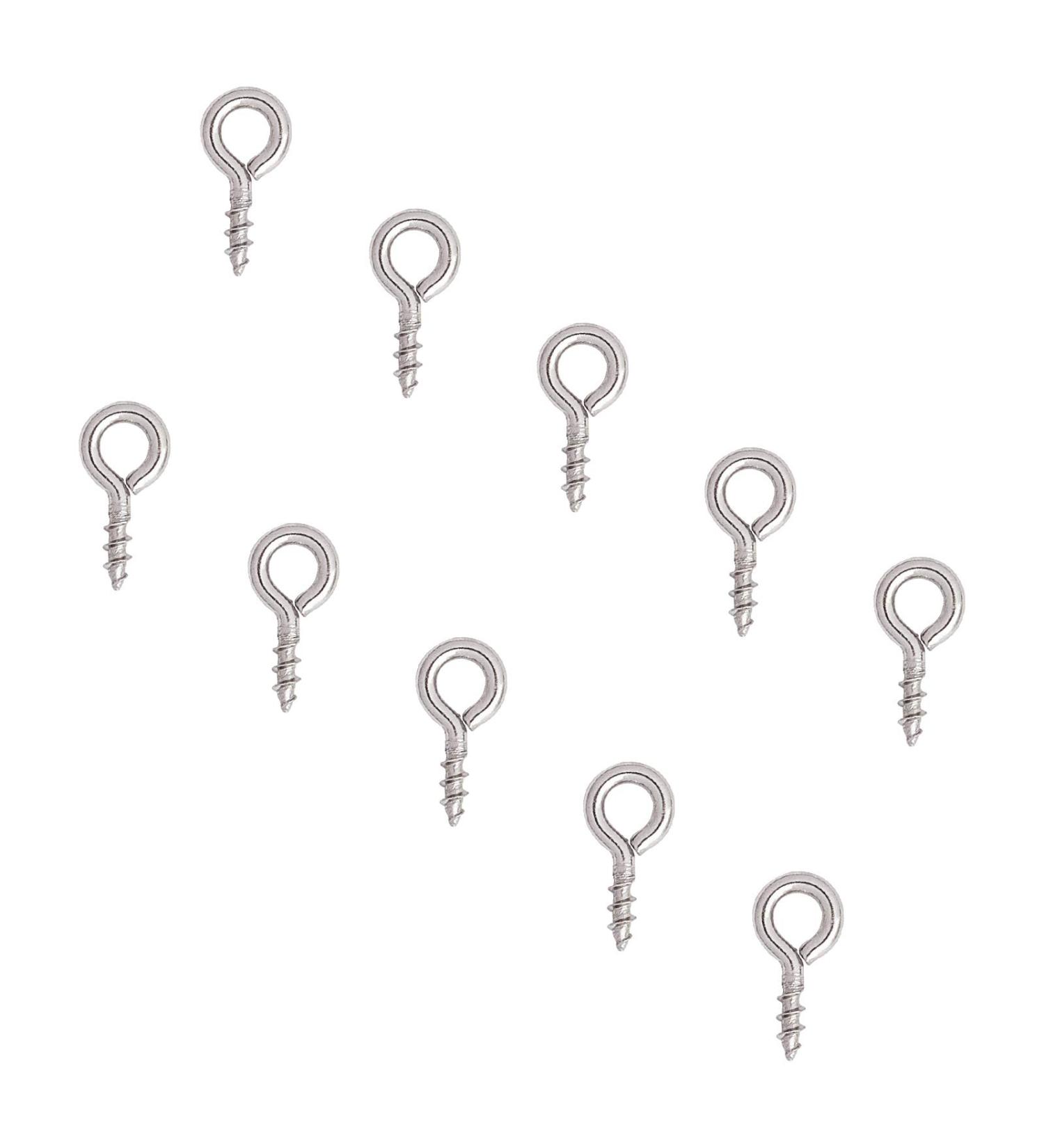 UNICRAFTALE 300pcs Stainless Steel Screw Eye Pegs 8x4mm for Jewelry Making - Small Clasps Hooks and Pins for Half Drilled Beads - 1mm Pin, 2mm Hole - Buy Online on GoSupps.com