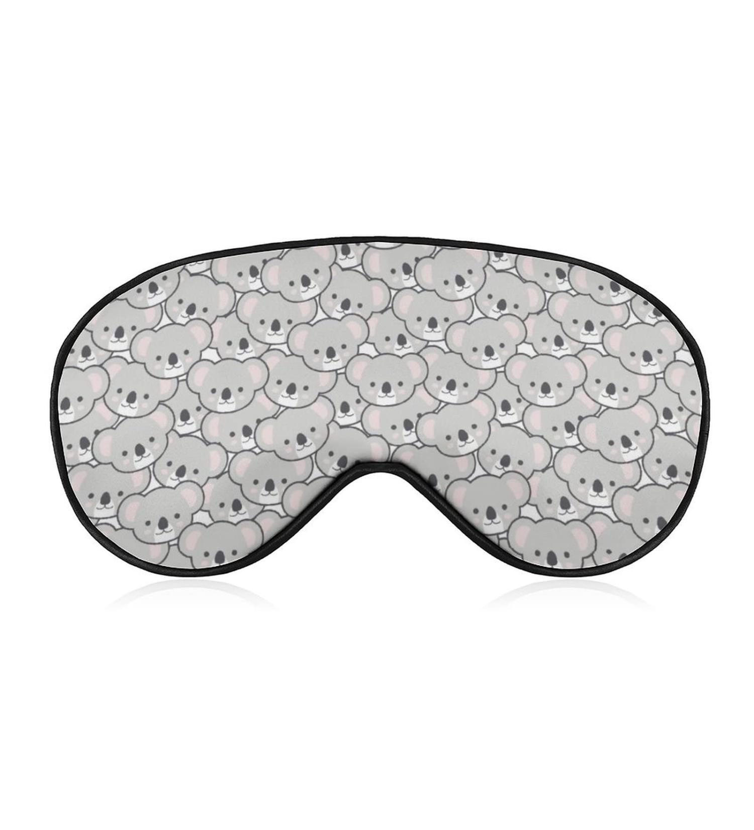 Cute Cartoon Koala Sleep Mask for Women | Adjustable Eye Shades & Elastic Strap - Perfect for Travel & Relaxation - Buy Online on GoSupps.com