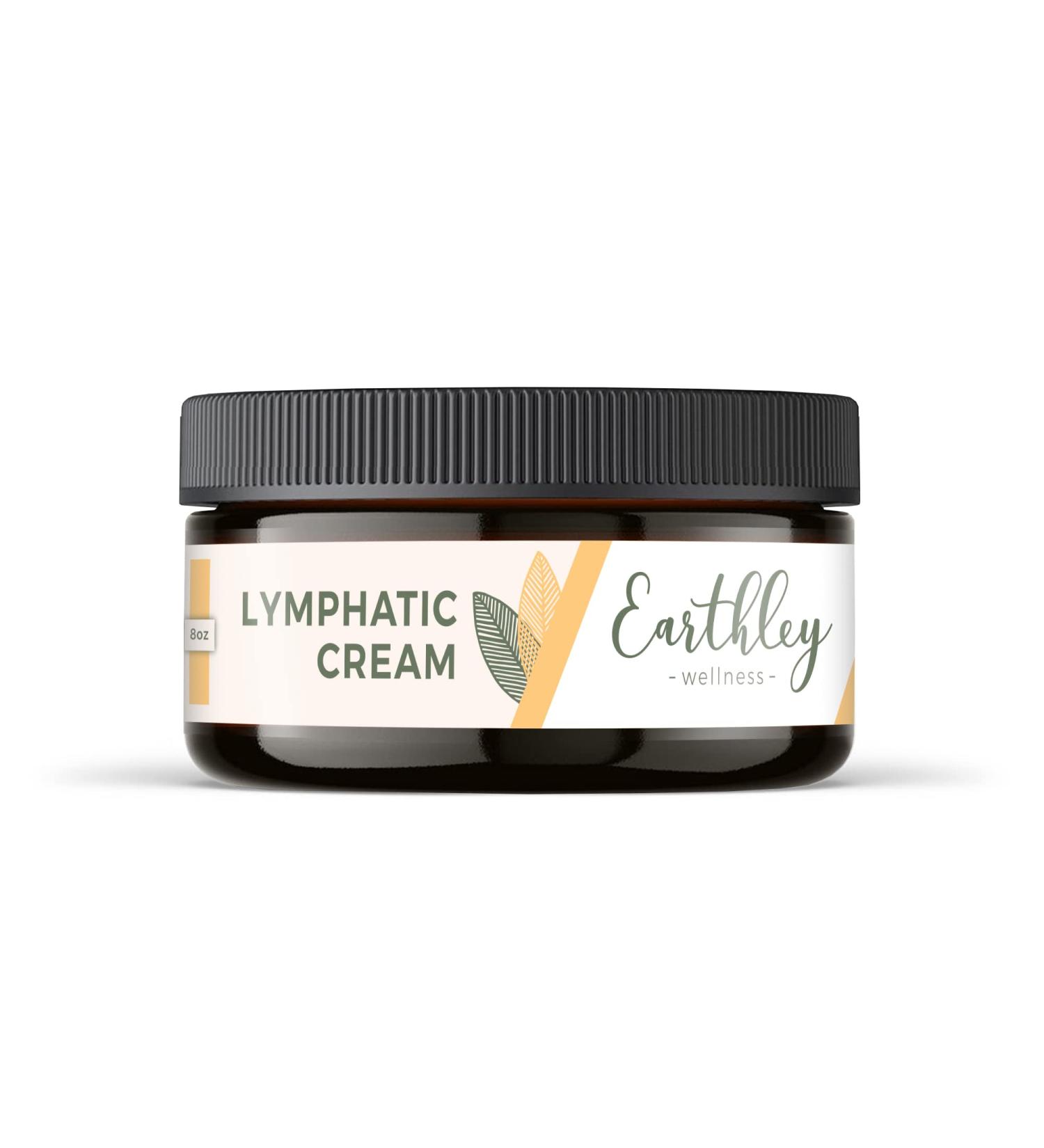 Earthley Lymphatic Cream - Soreness Relief, Ease Congestion, Promote Gut Health (8oz) - Buy Online on GoSupps.com