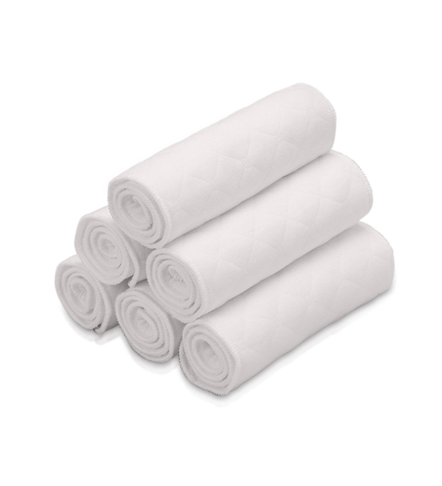 Sonarin Reusable Soft Cloth Diaper Inserts - Super Absorbent 6-Layer Fabric Set of 10 for Eco-Friendly Diapering - Buy Online on GoSupps.com