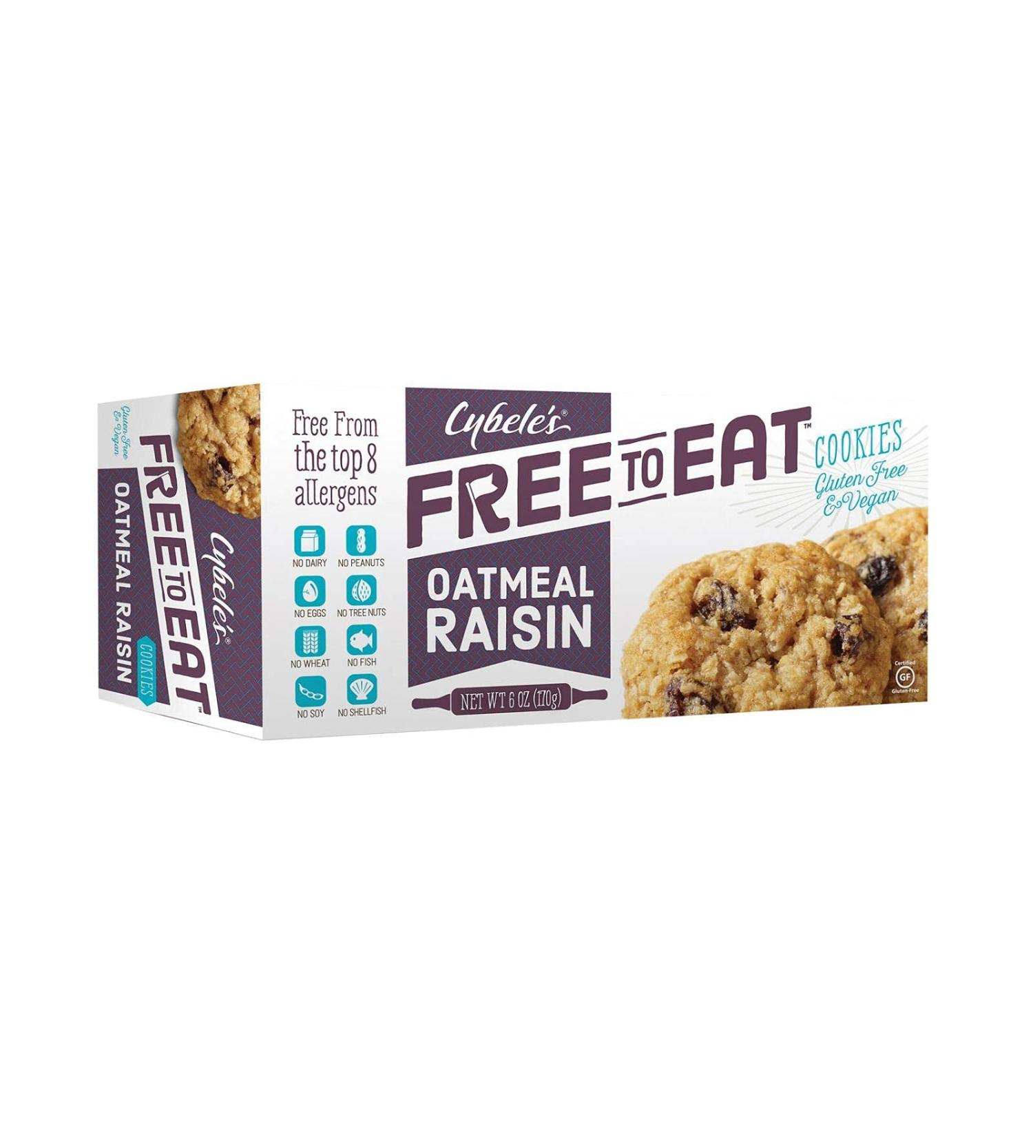 Cybele's Oatmeal Raisin Cookies, 6.6-ounce Boxes (Pack of 6)