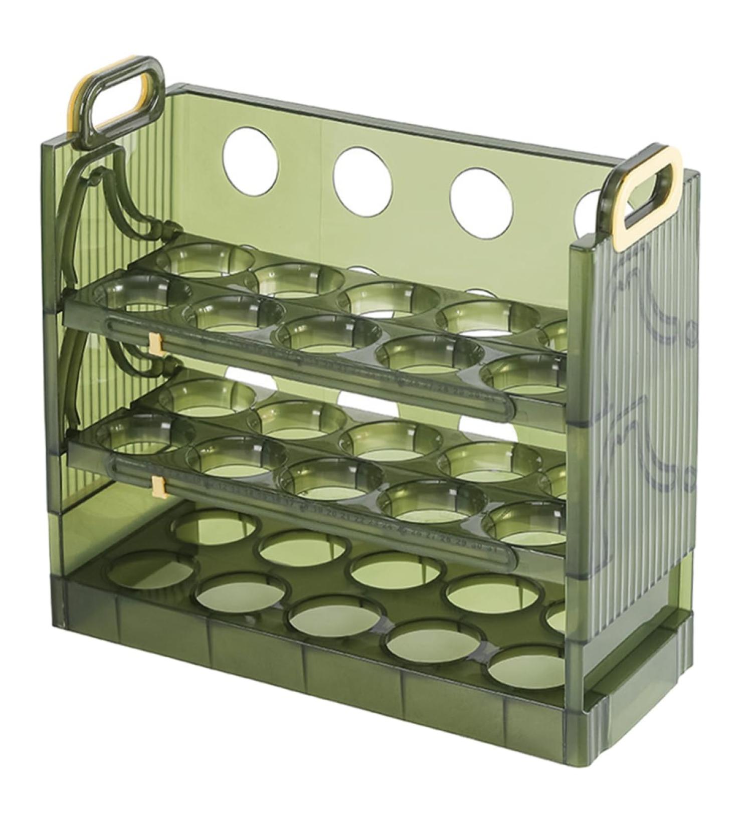 PRETYZOOM Tray Capacity Rack Multi-layer Eggs Bracket Storage Kitchen Household Cartons Fridge Refrigerator - Buy Online on GoSupps.com