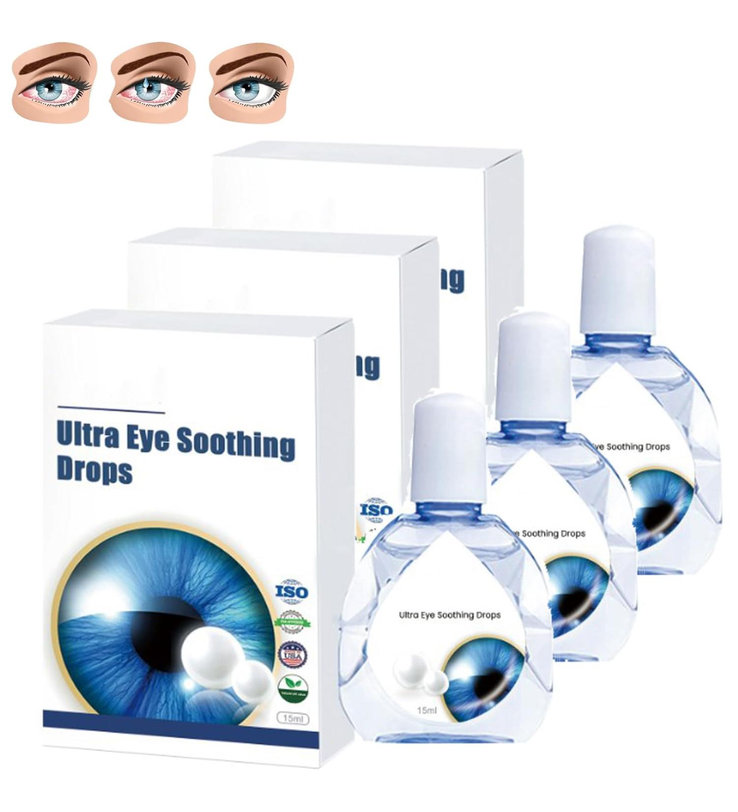 Presbyopia Recovery Treatment Drops Eye Drops for Dry Eyes Presbyopia Eyedrops for Dry Eye Eyedrops Balanced Ph Eye Therapy Drops Clear Eyes Redness Relief (3 Pcs) - Buy Online on GoSupps.com