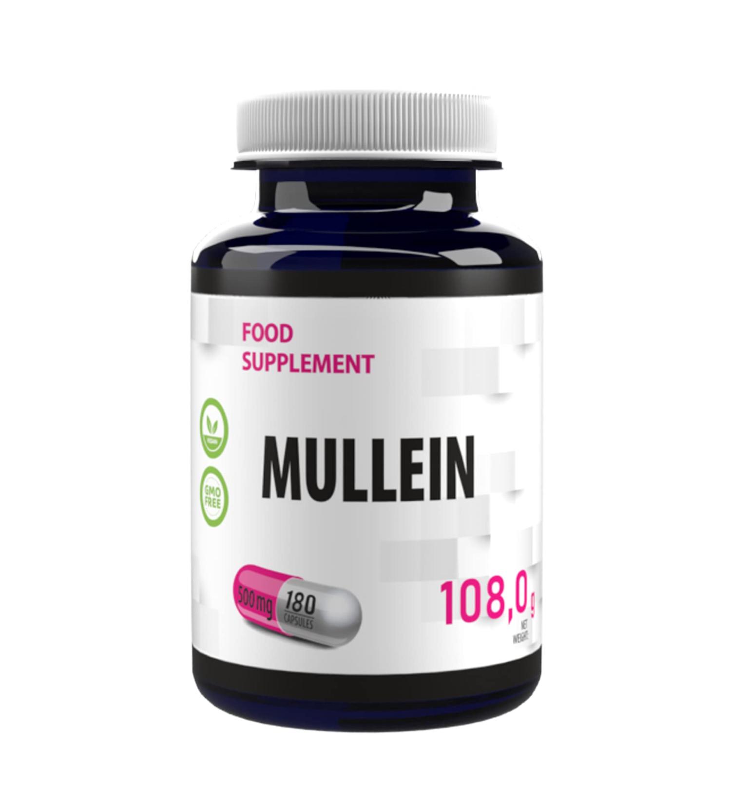 Hepatica Mullein Mullein (Verbascum Thapsus) 500mg 180 Vegan Capsules Tested by Third Party Laboratory Gluten Free and GMO Free - Buy Online on GoSupps.com