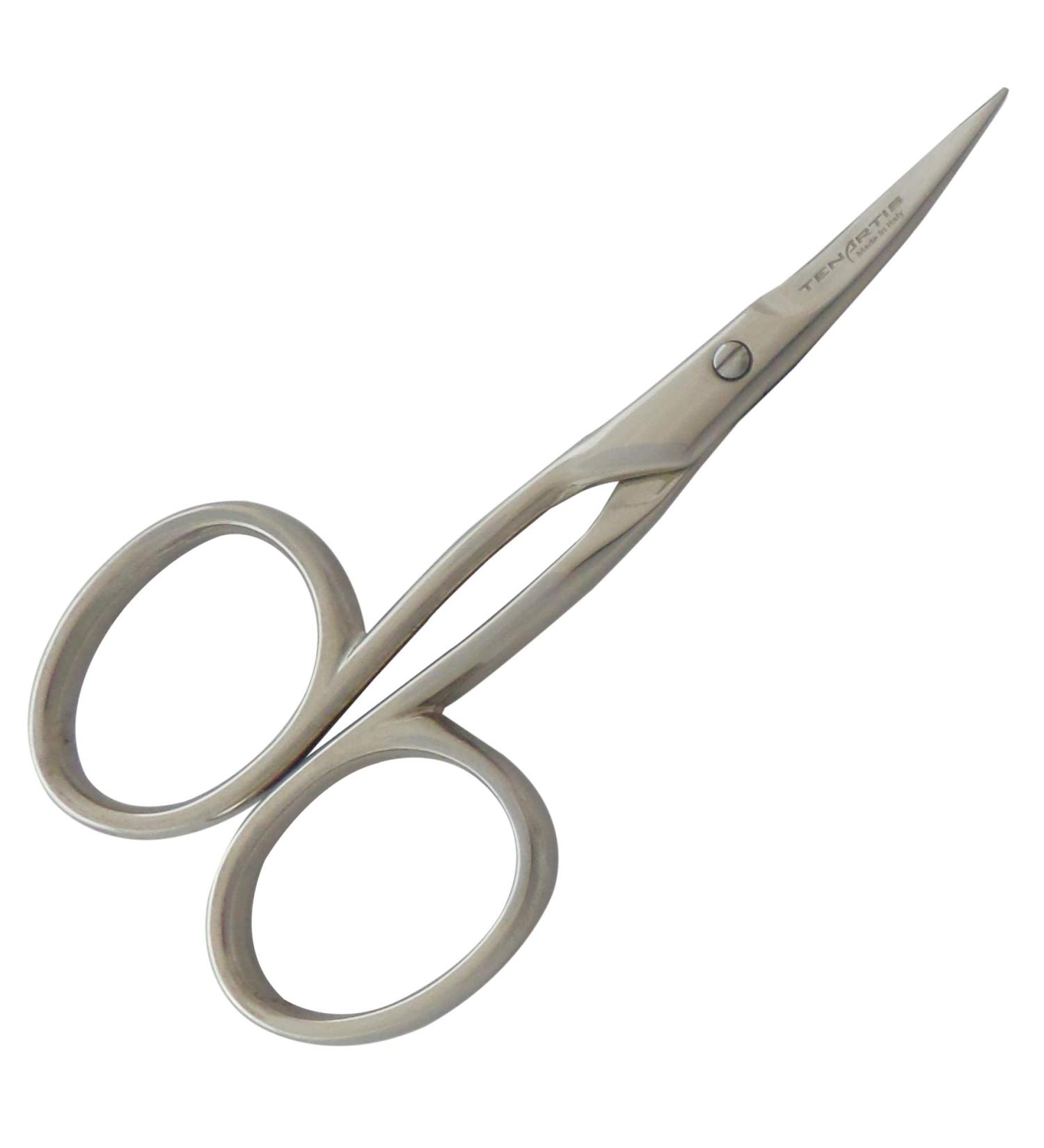 Left Handed Curved Scissors for Embroidery  Nail and Cuticle - Tenartis Made in Italy