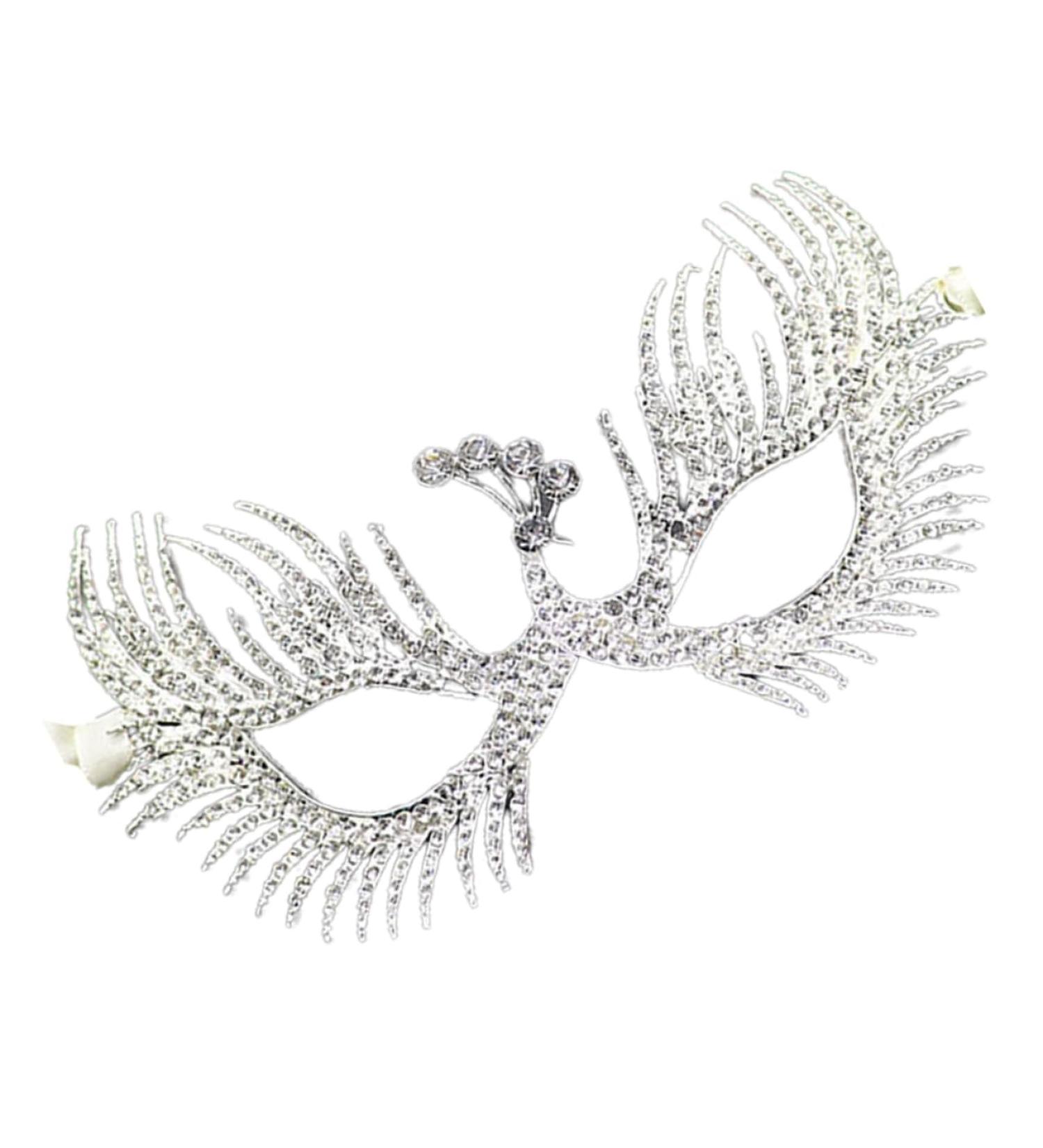 FRCOLOR Halloween Mask Masquerade Eye Mask Holiday Party Mask Rhinestone Mask Masquerade Masks Crystal Rhinestone Eye Masks Ball Retro Mask Miss Alloy Rhinestone Ribbon Fine - Buy Online on GoSupps.com