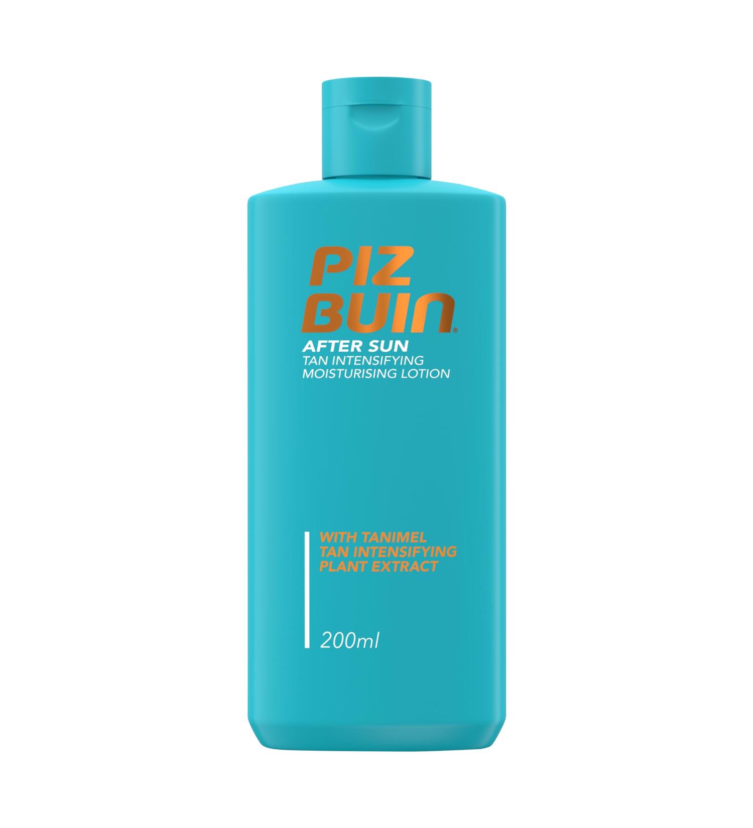 PIZ BUIN After Sun Tan Intensifier Lotion 200 ml - Fast-Absorbing Tanning Accelerator & 24h Moisture for Glowing Skin - Buy Online on GoSupps.com