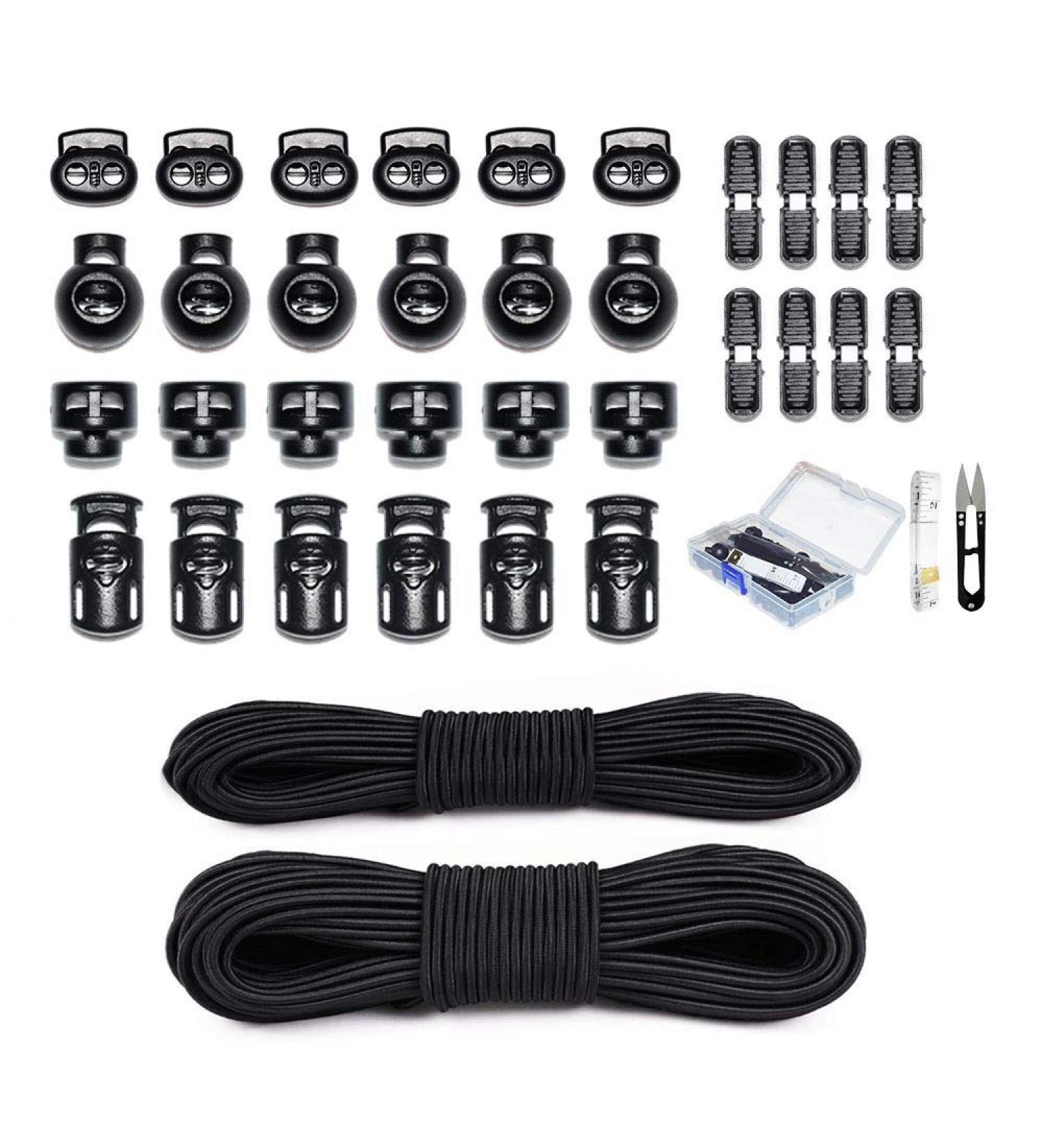 42 Pcs Cord Locks with 18 Yard Elastic Bungee Cord - DIY Crafting Essentials - Buy Online on GoSupps.com