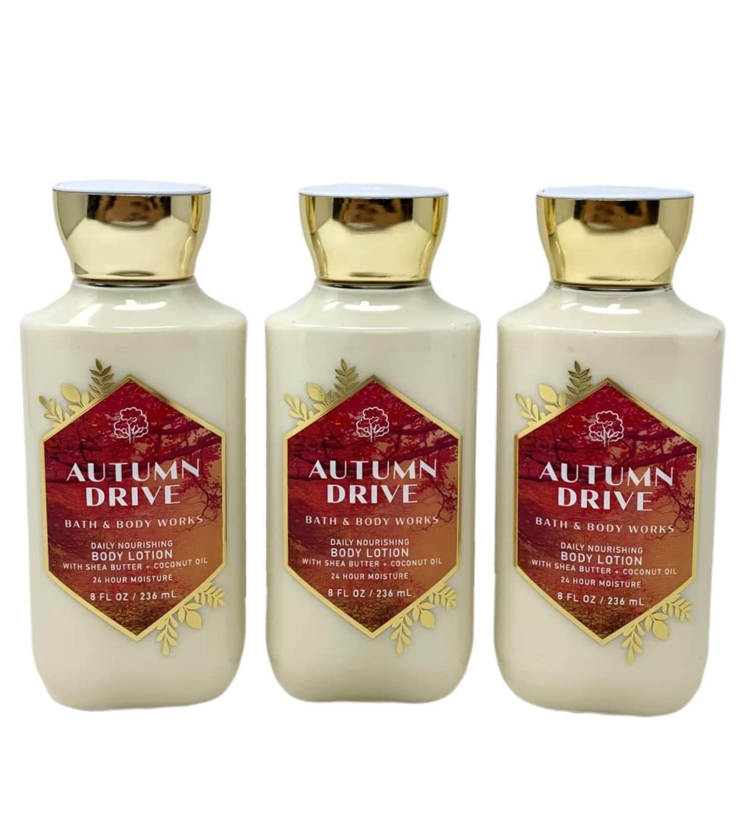 Autumn Drive Daily Nourishing Body Lotion Set - Lot of 3 - 8 fl oz / 236 mL each white 24.0 Fl Oz