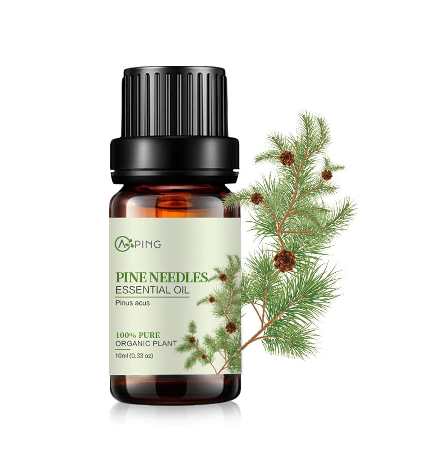 100% Pure Organic Pine Needles Essential Oil - Natural Pinus Acus for Diffusers Aroma Therapy Spa Massage & Yoga - 0.33oz - Buy Online on GoSupps.com