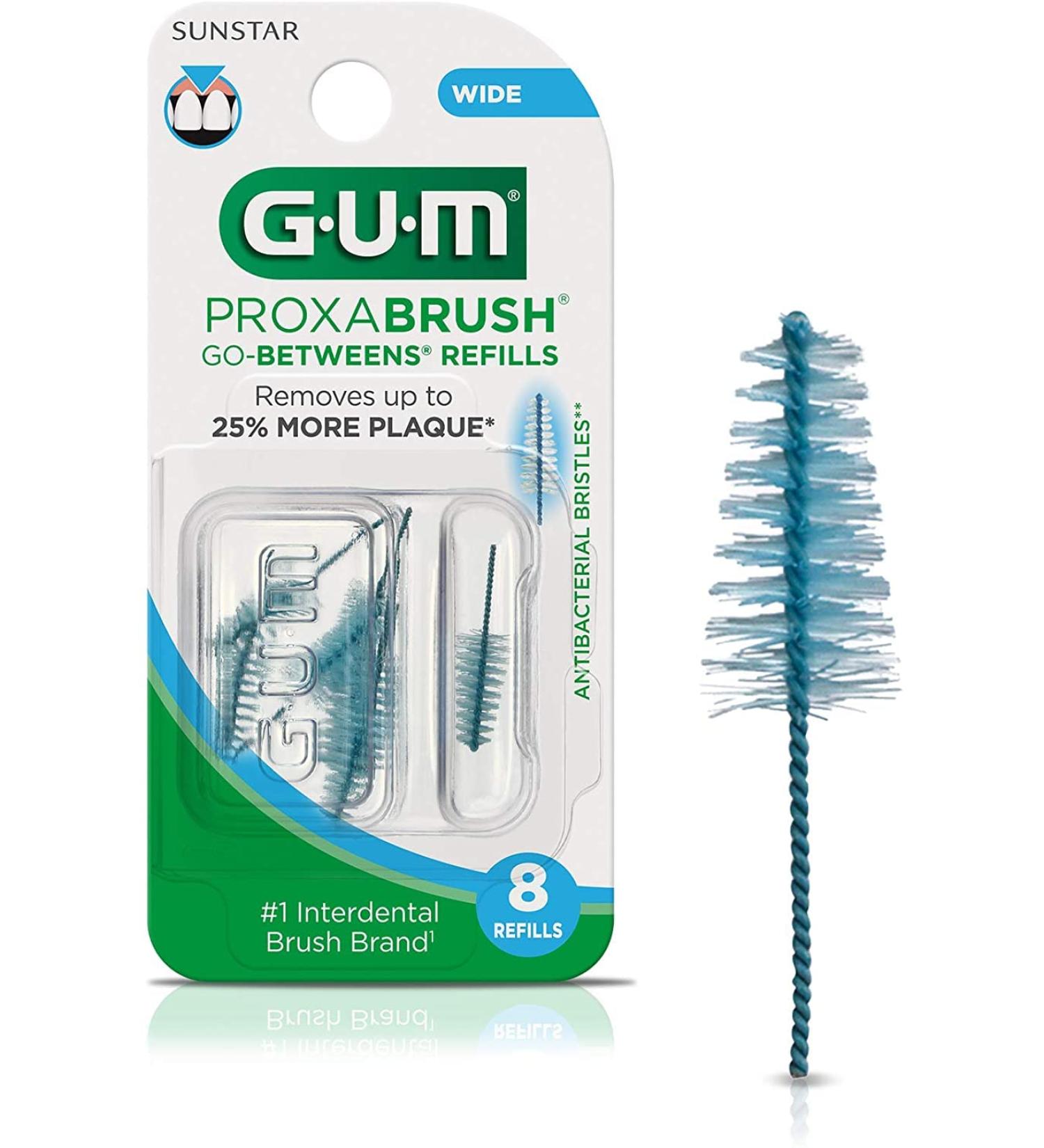 Gum Go-Betweens Proxabrush Refills Wide 614 - Pack of 24 - Buy Online on GoSupps.com