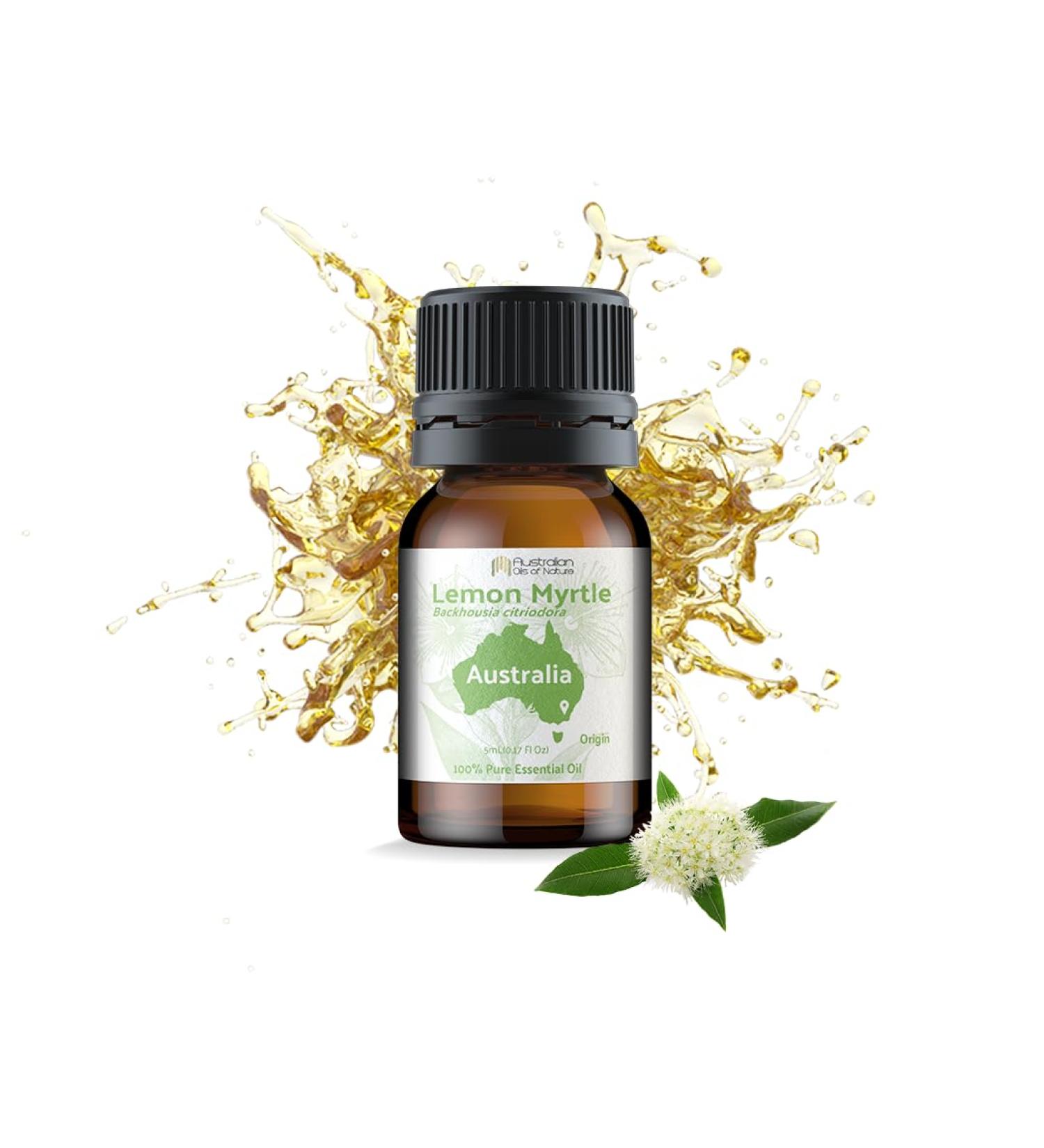 Lemon Myrtle Essential Oil - Pure Therapeutic Grade - Invigorating Citrus Aroma - 5ml - International Shipping Available - Buy Online on GoSupps.com